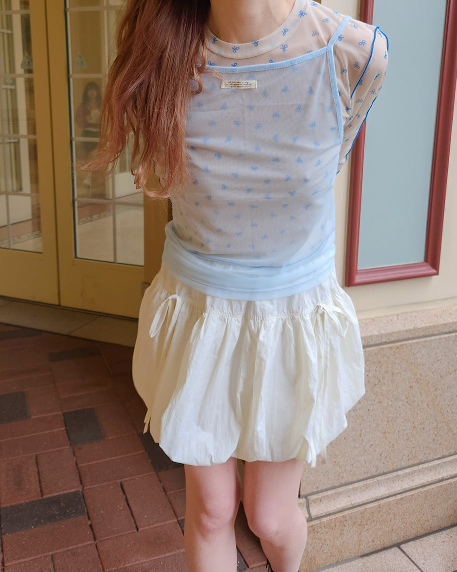 tag point sheer camisole