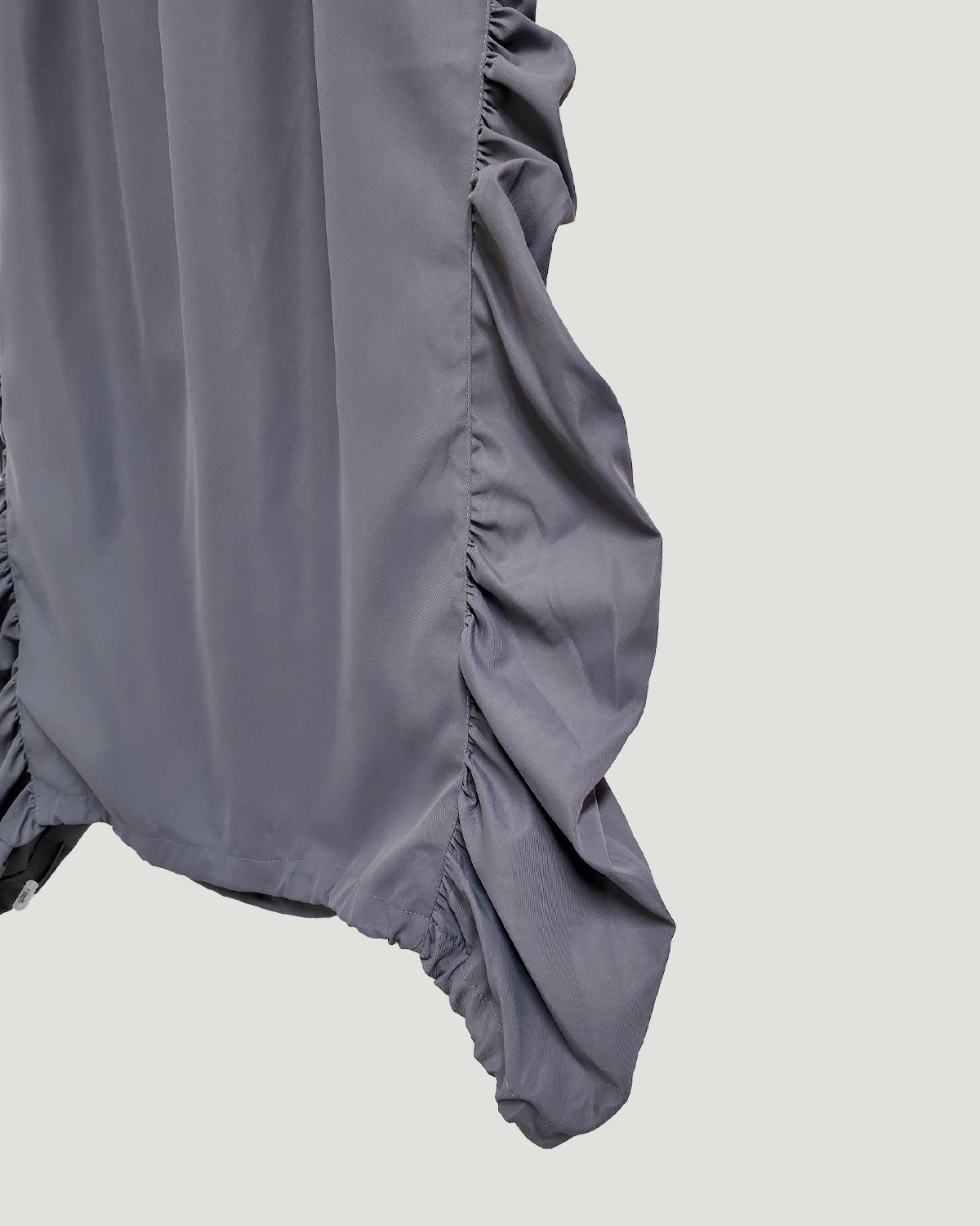 side shirring long skirt