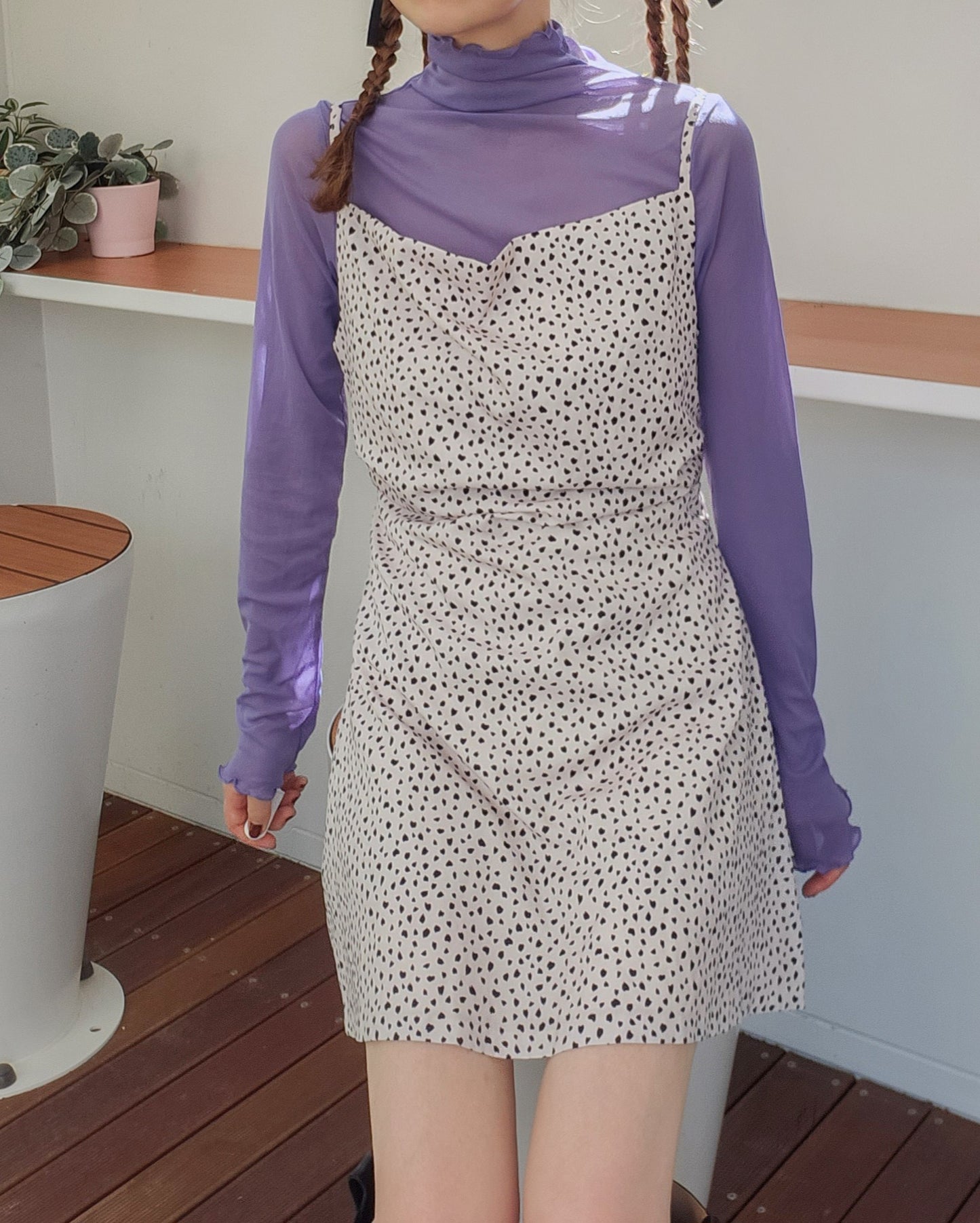 leopard camisole mini dress