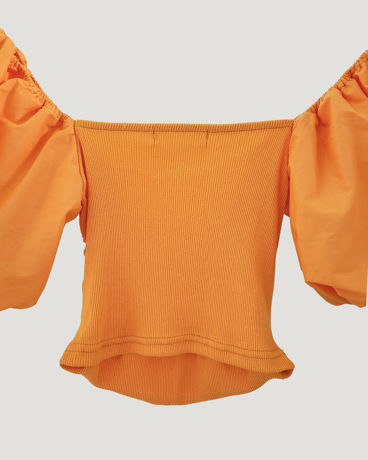 volume puff sleeve short top