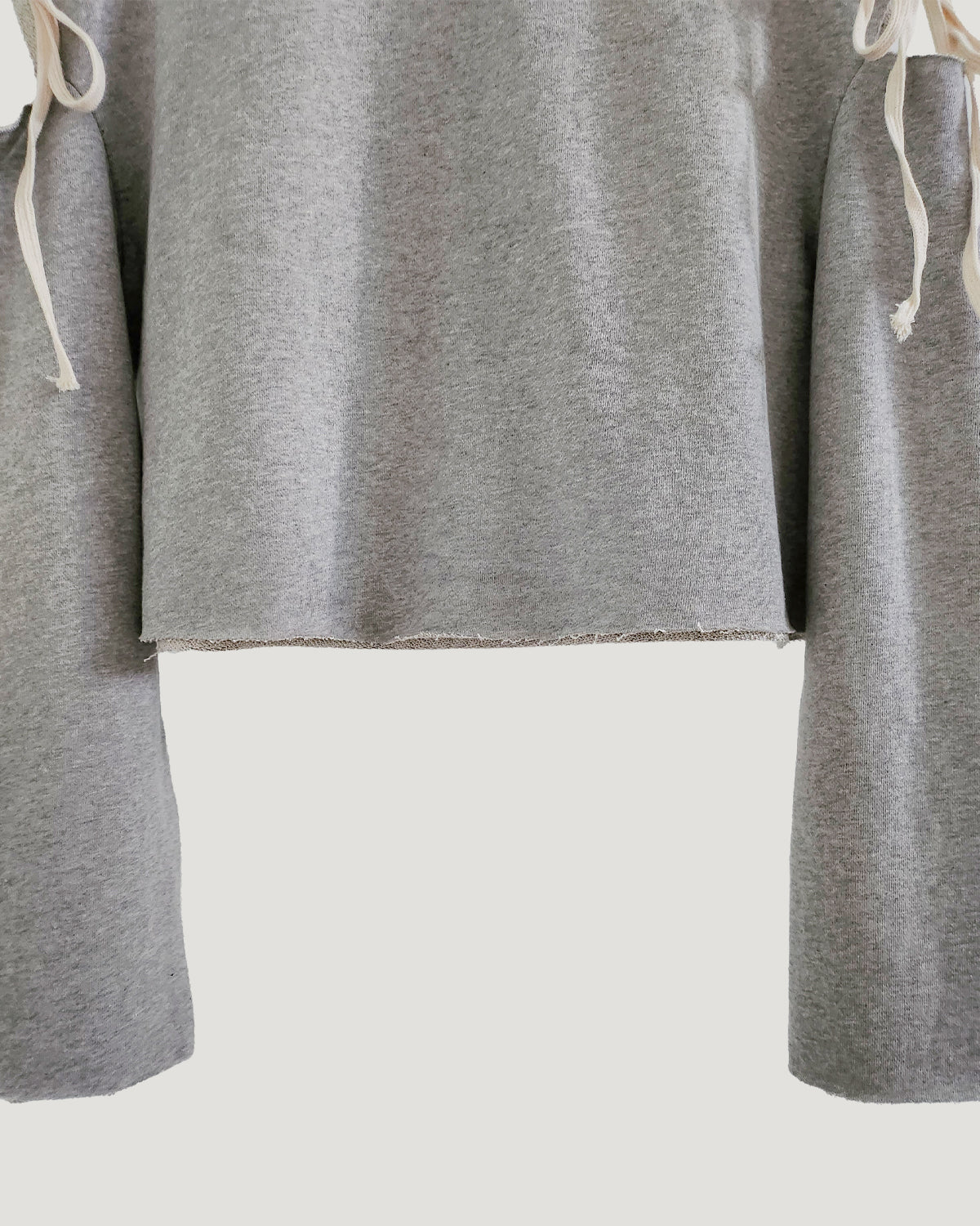 cut out ribbon sweatshirt