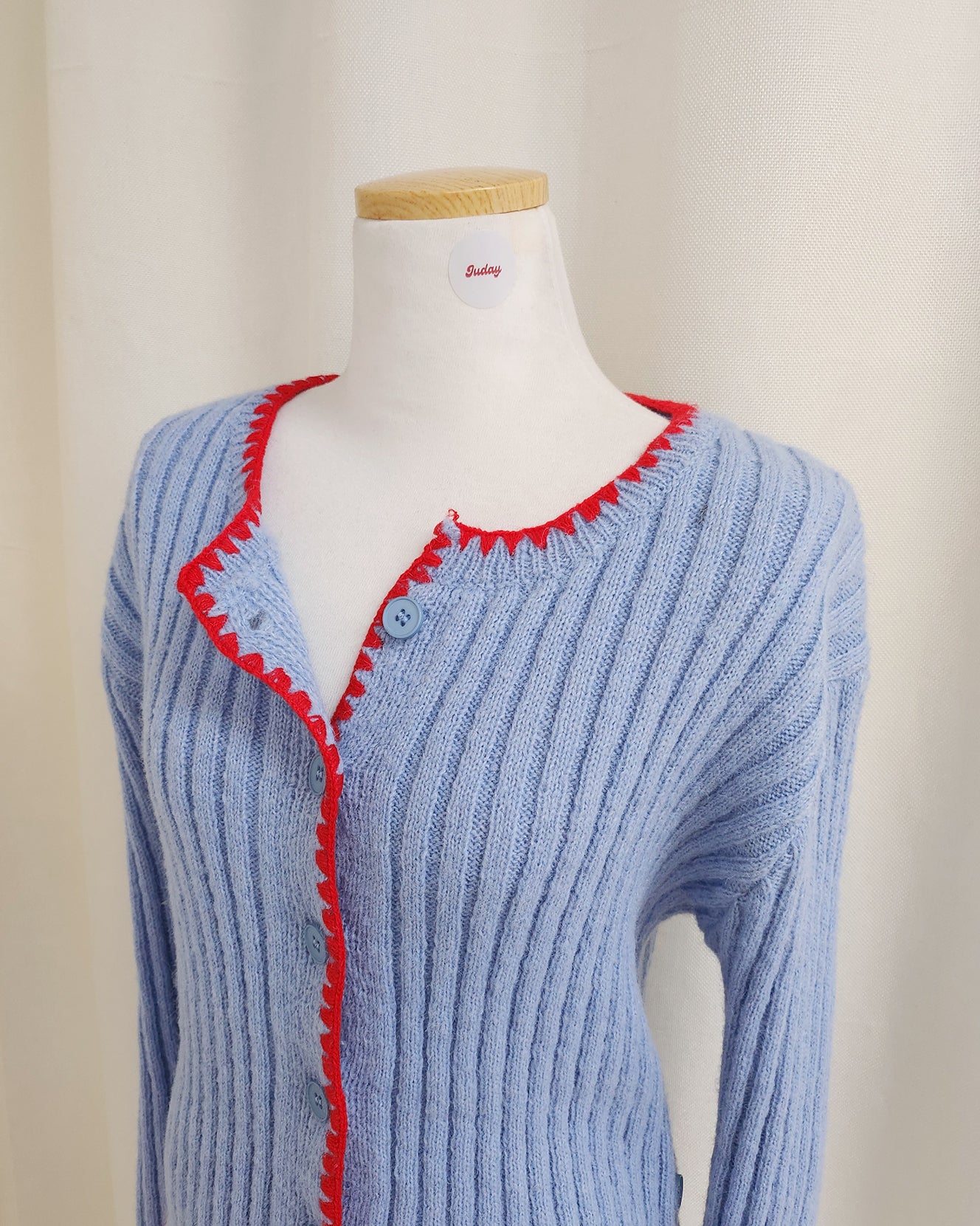 bicolor 2way  knit cardigan