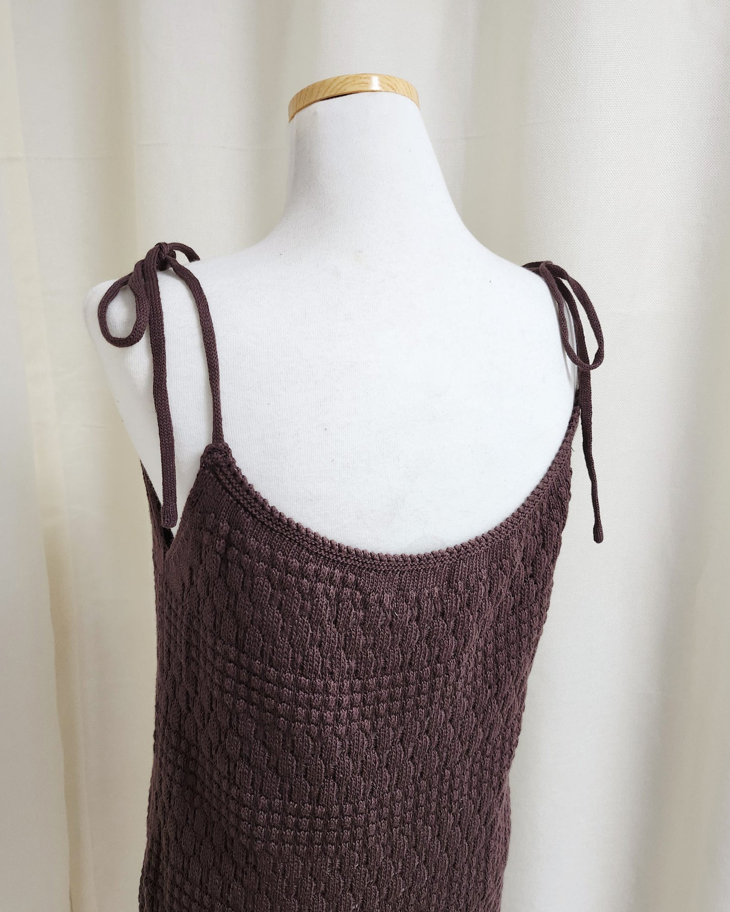 rose scarf knit mini dress
