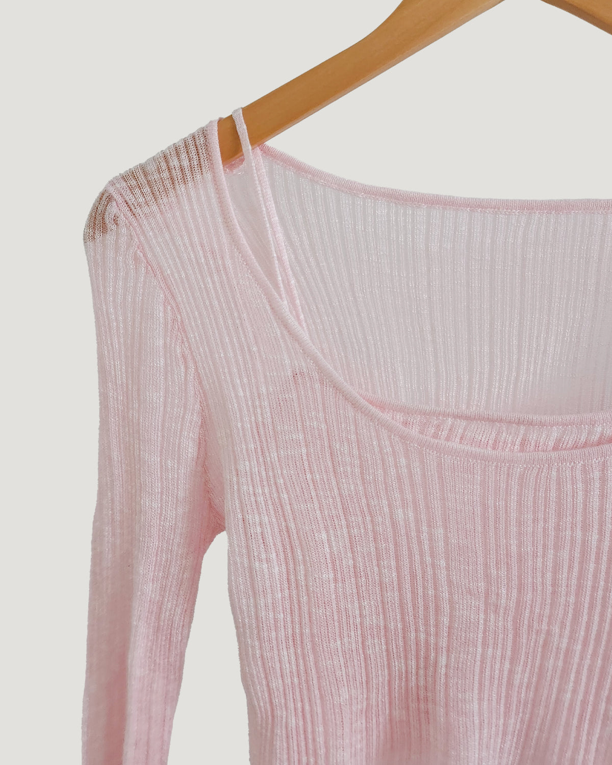 layered like sheer knit