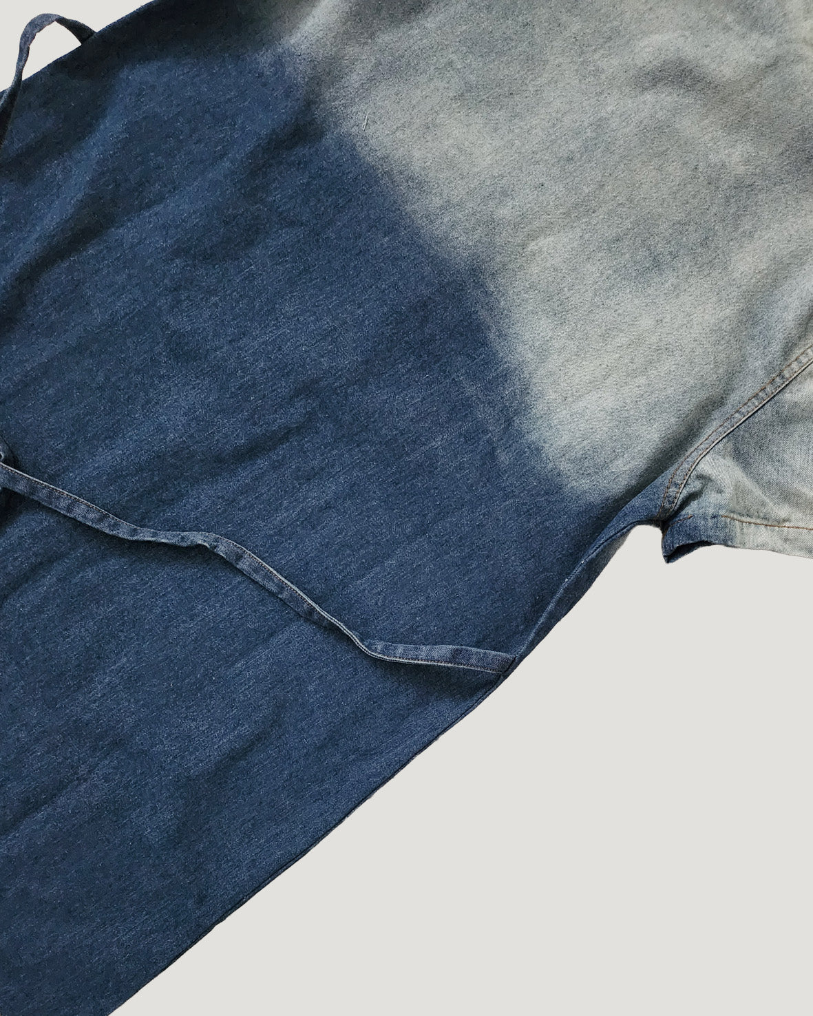 gradation denim shirt mini dress