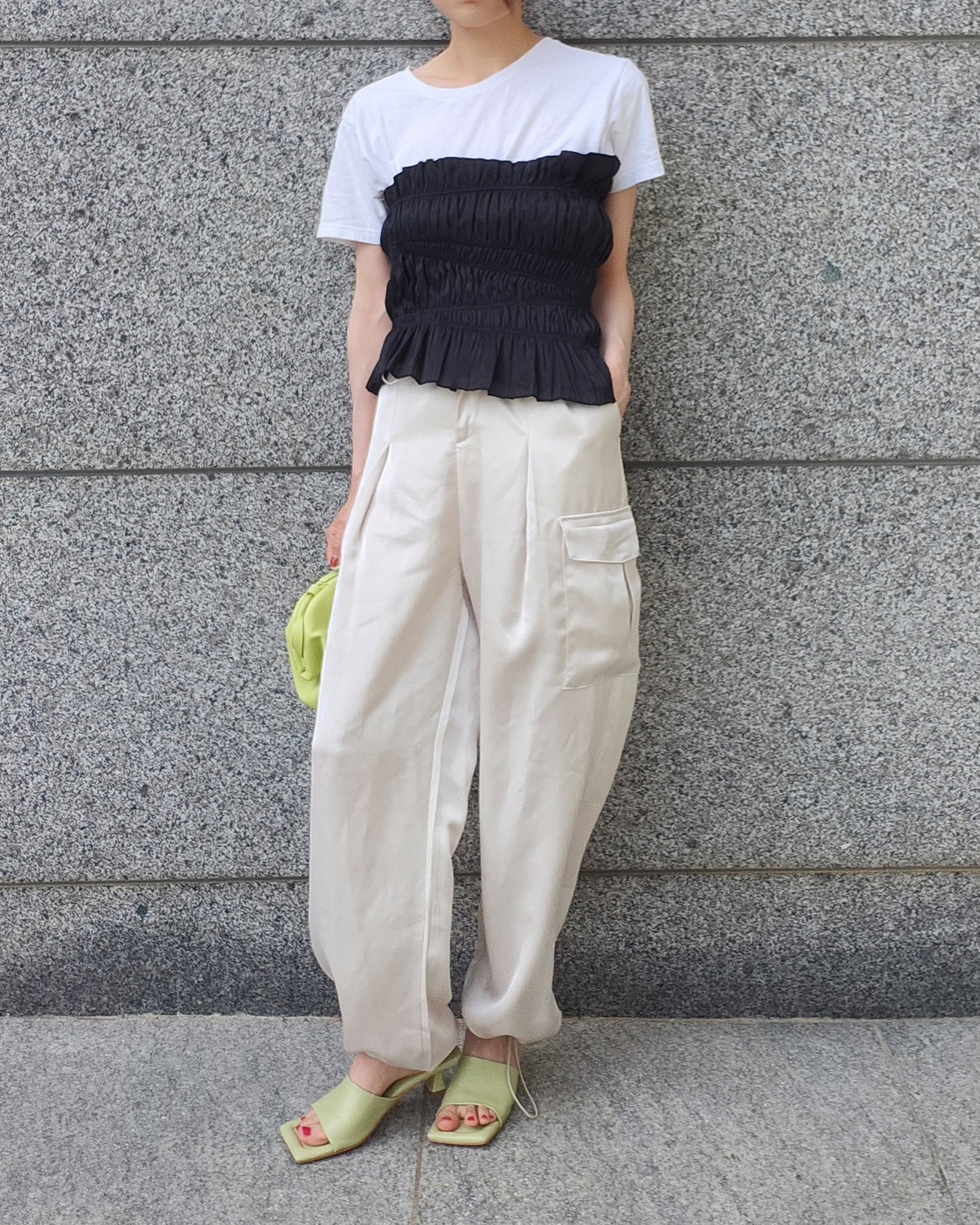 shirring bustier