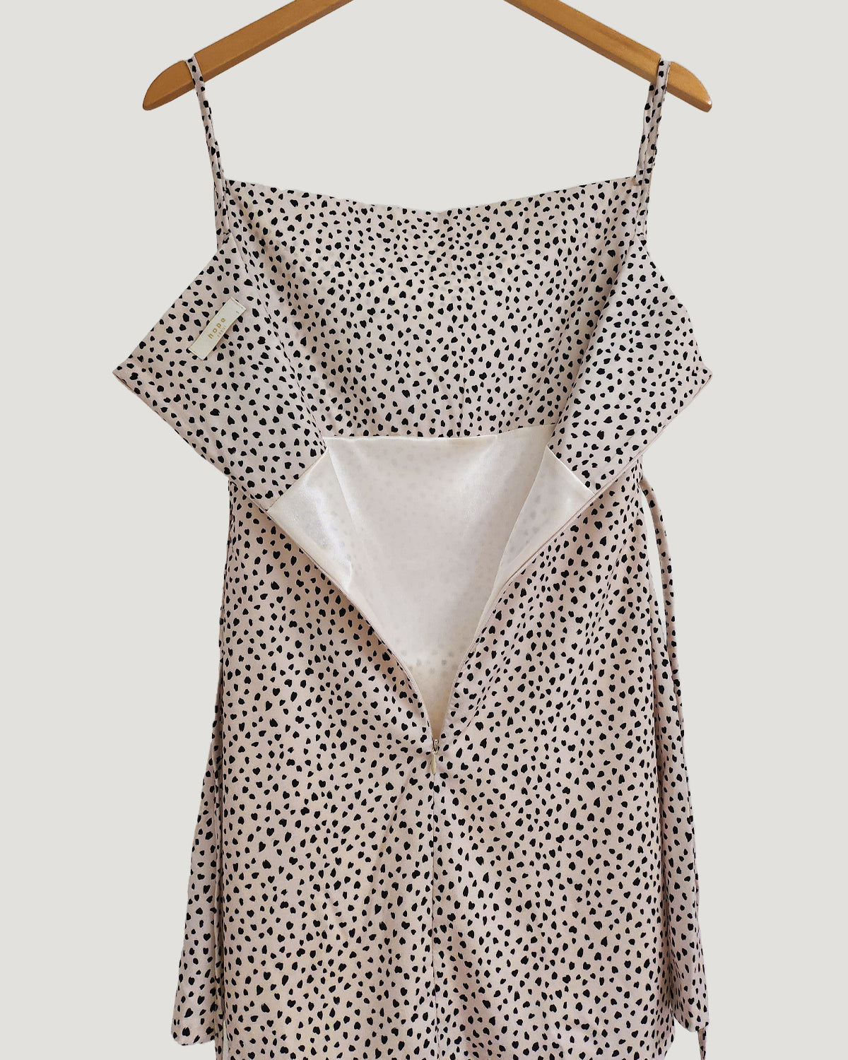 leopard camisole mini dress