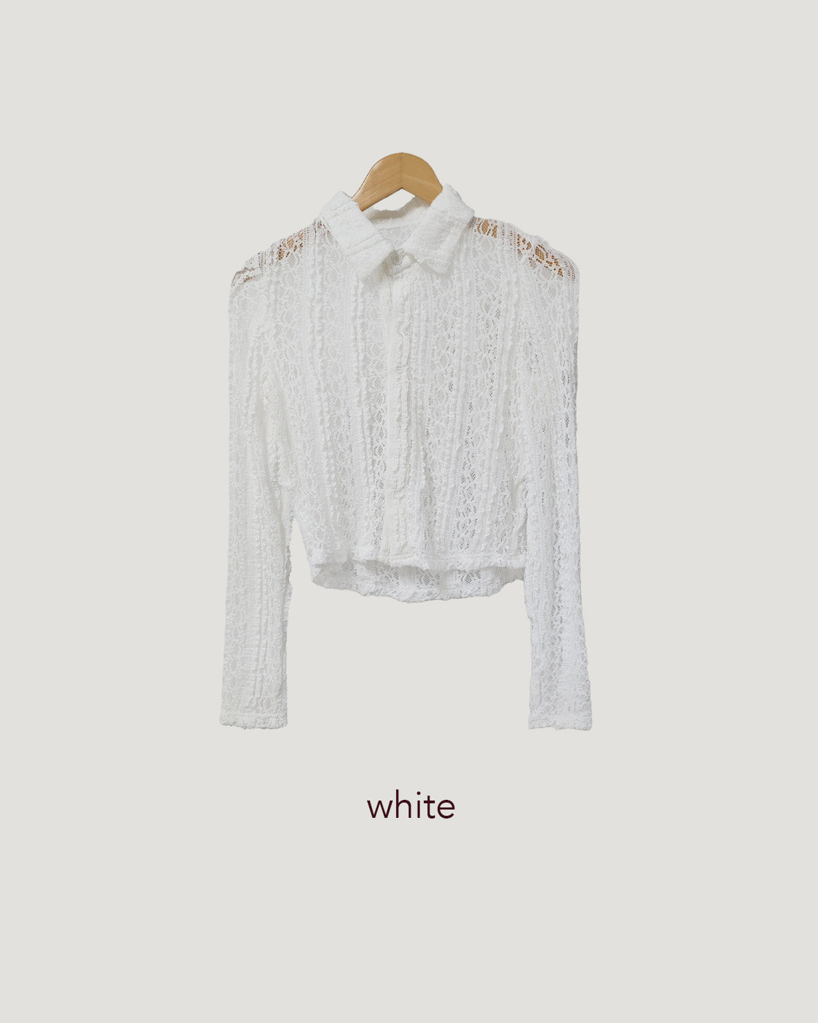 crochet like lace shirt