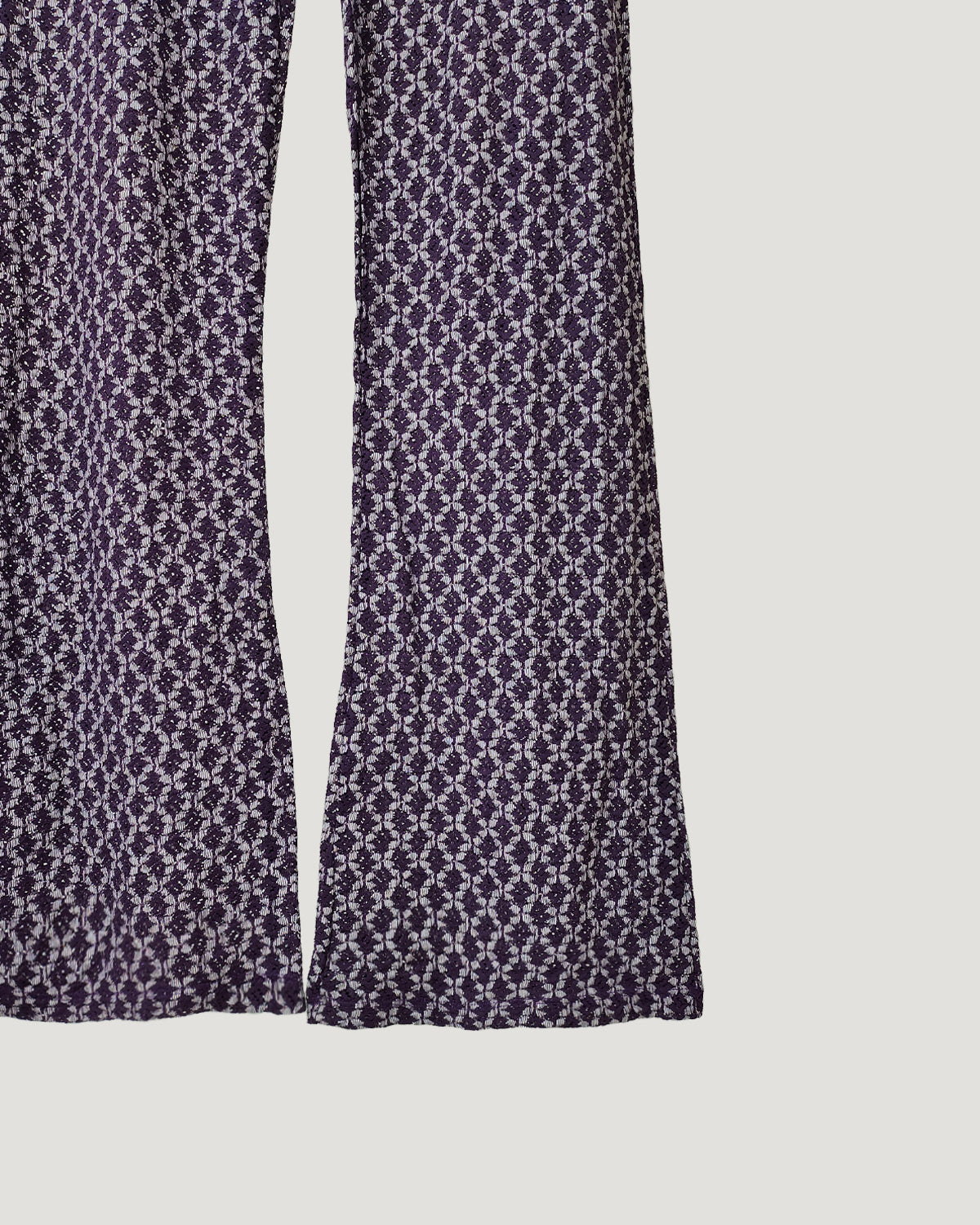 lace sheer boot cut pants