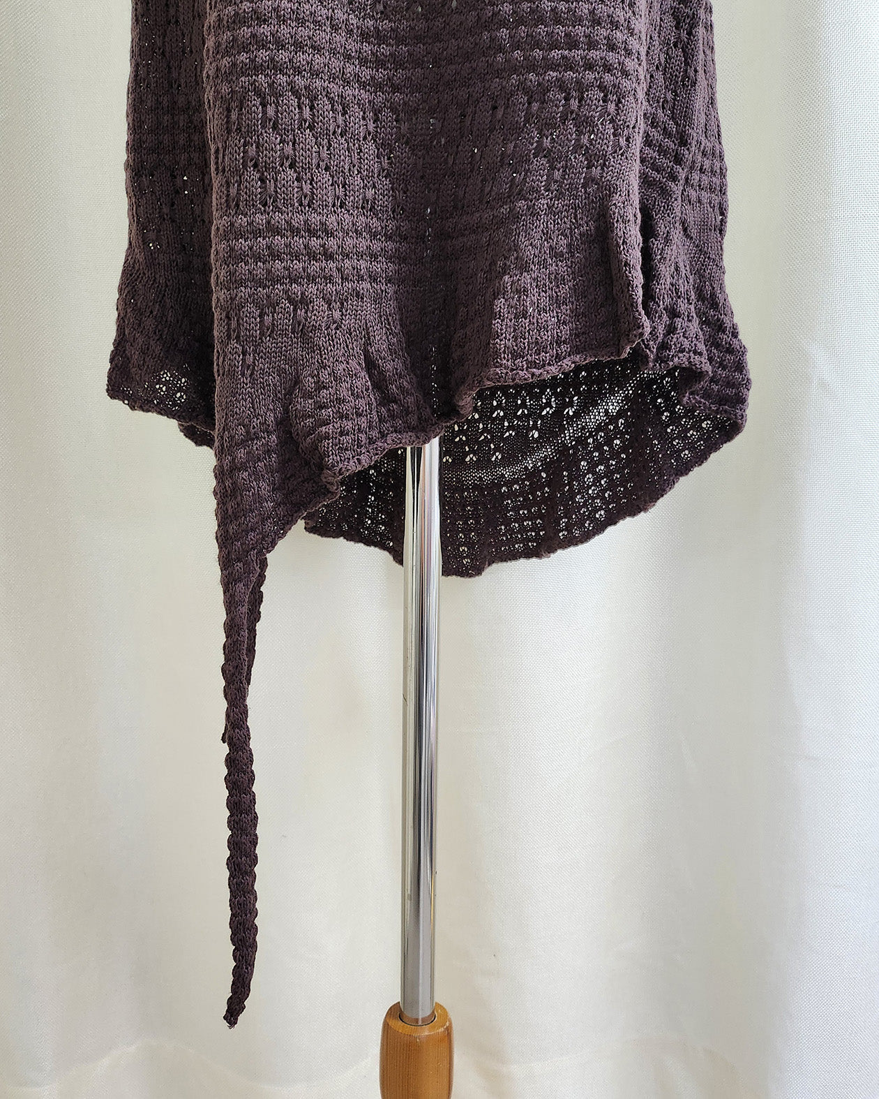 rose scarf knit mini dress
