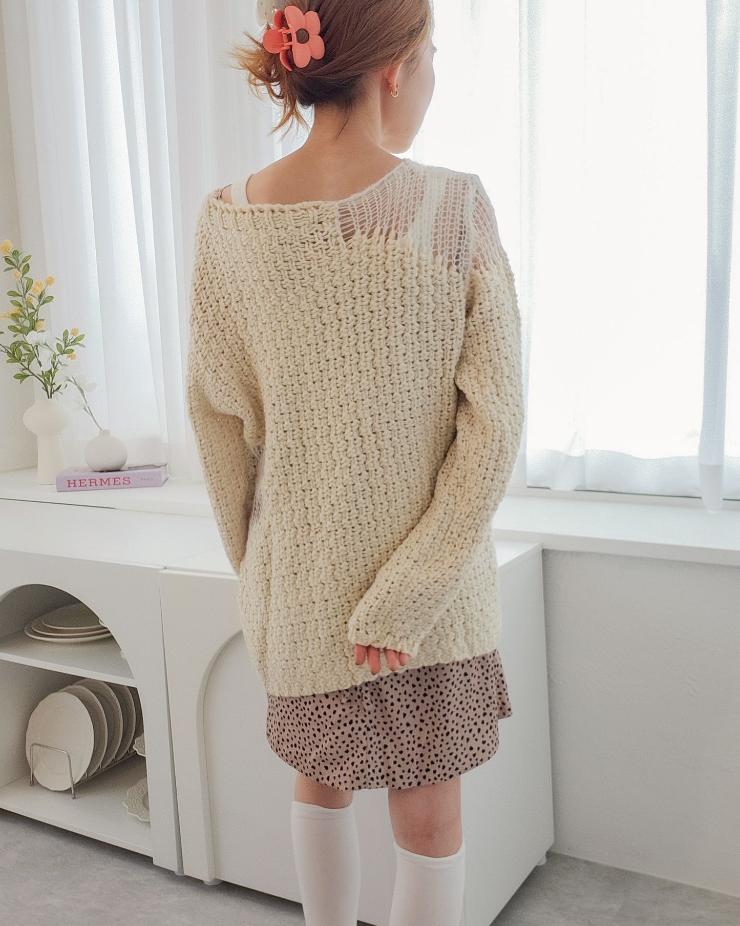 damage chunky knit
