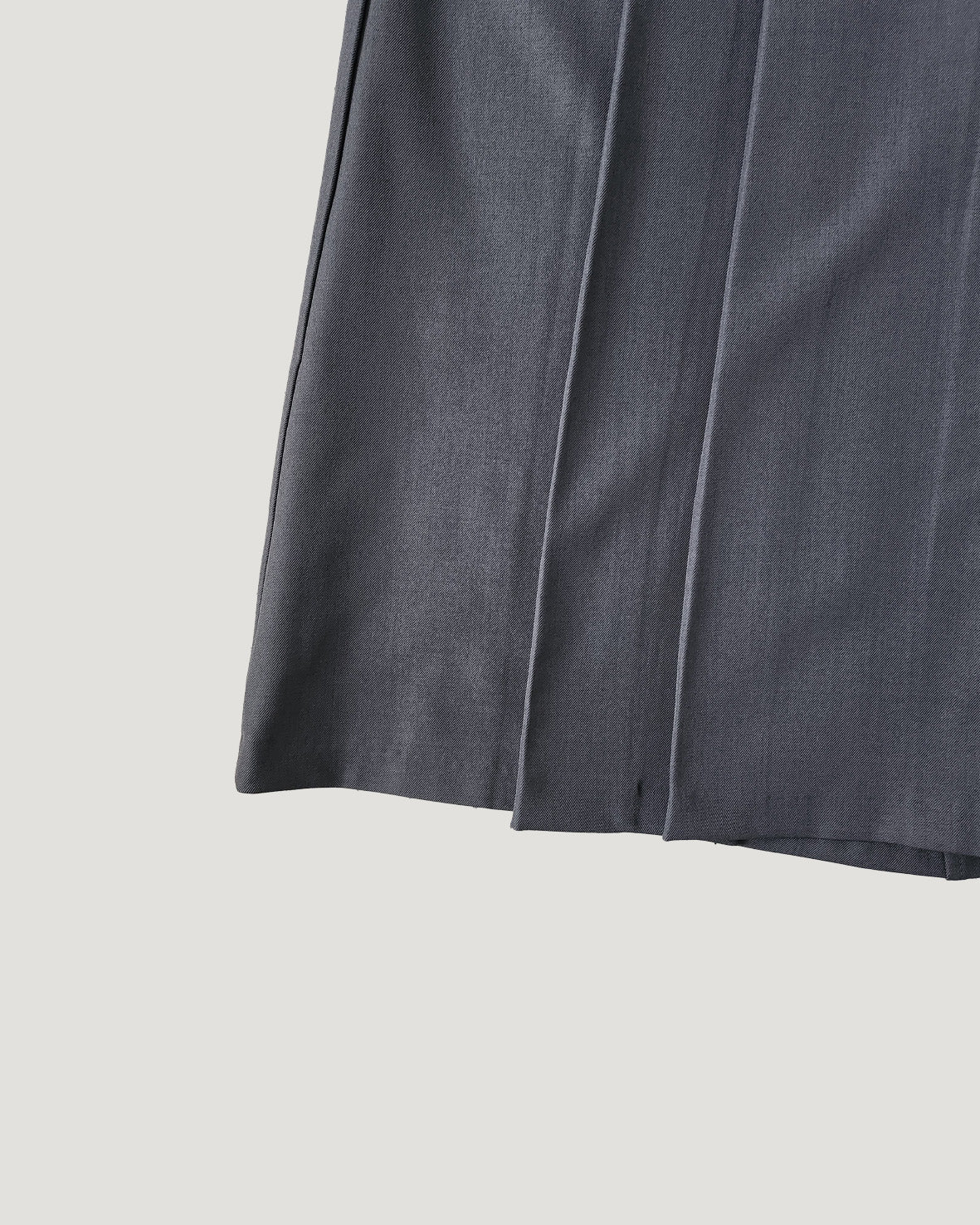 lace point pleated midi skirt