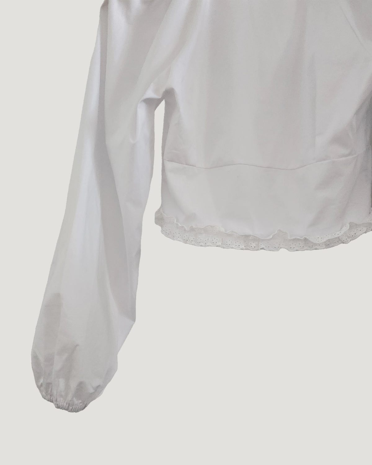 frill double ribbon blouse