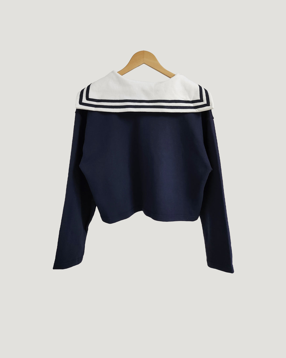 sailor collar sweat cardigan