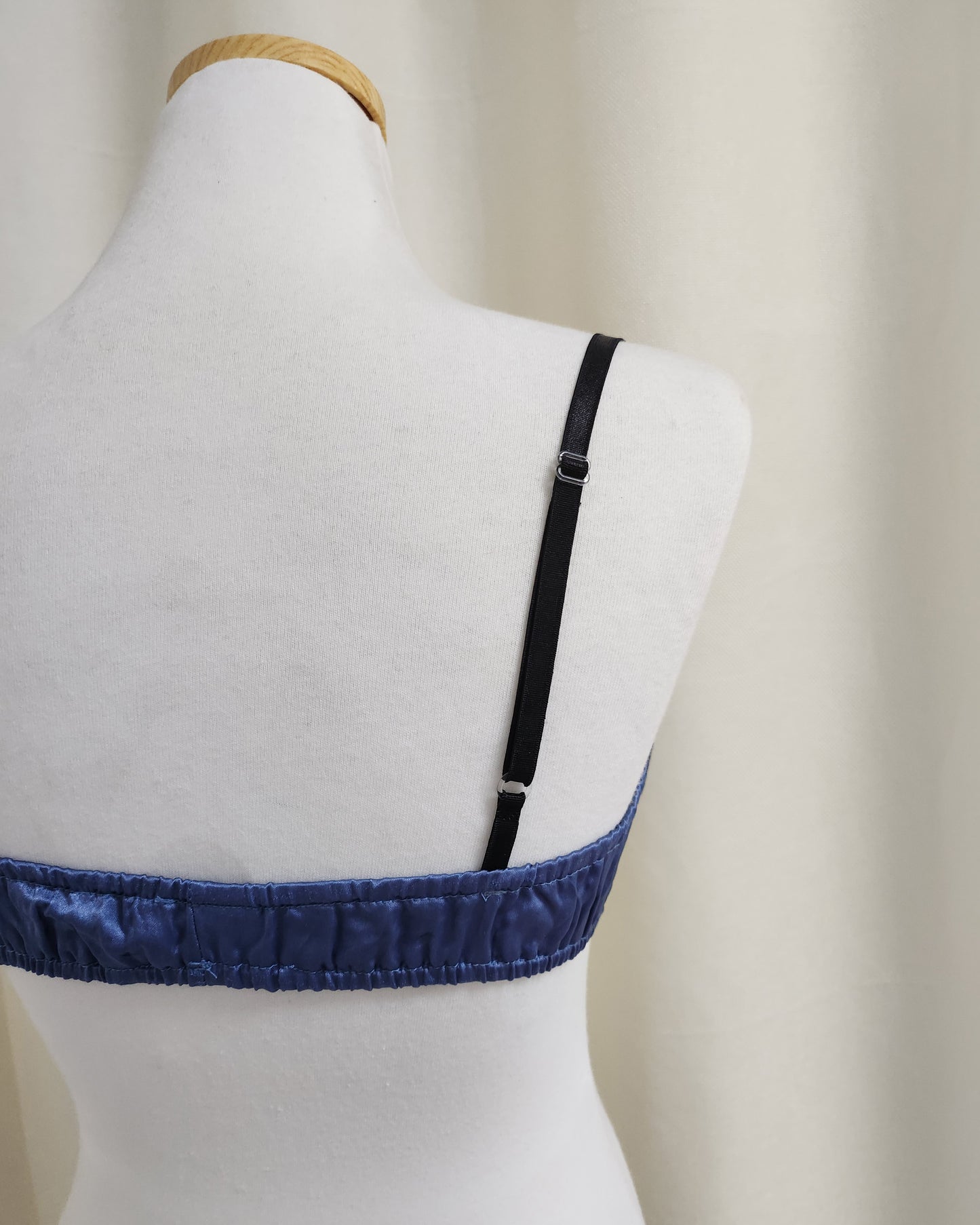 satin shirring short bustier