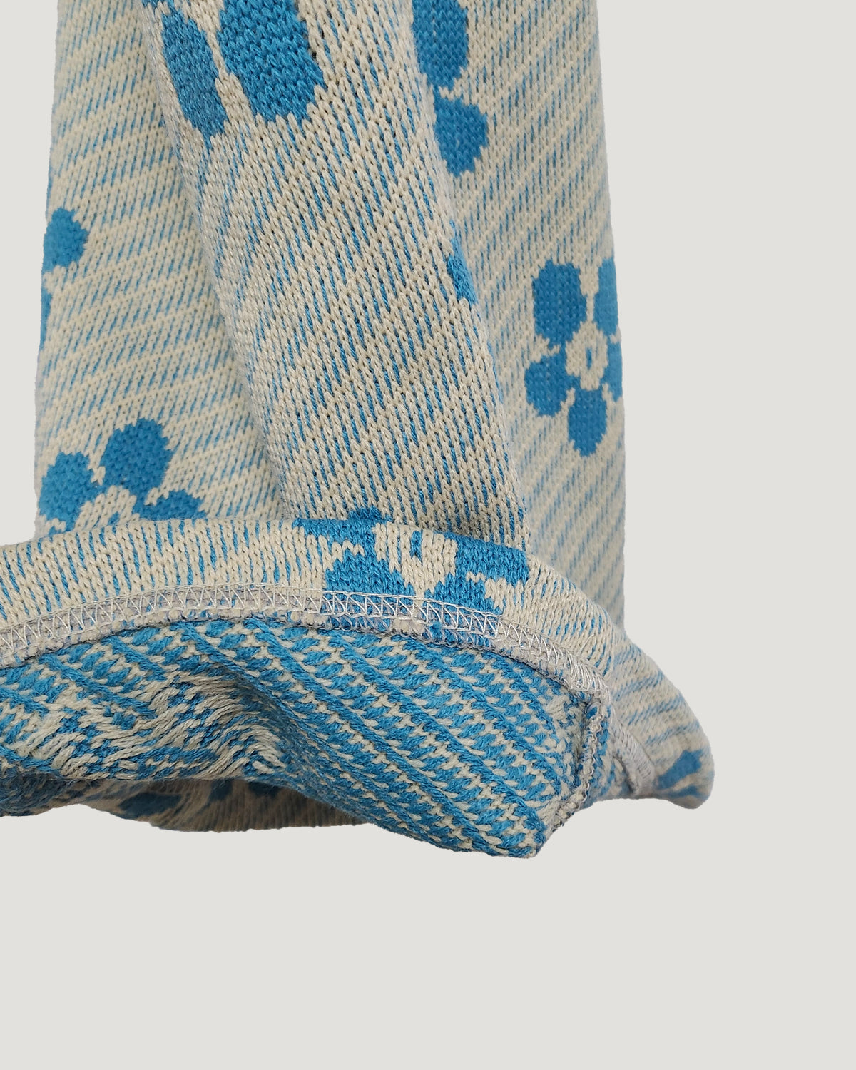 flower jacquard pants