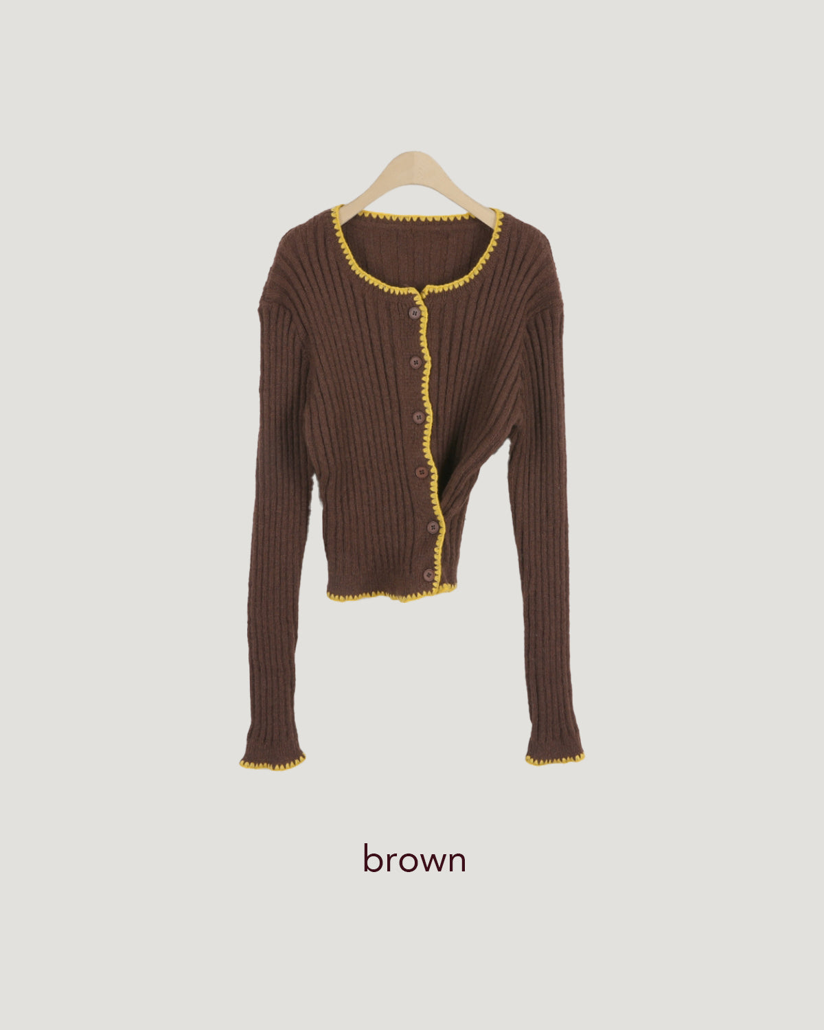 bicolor 2way  knit cardigan