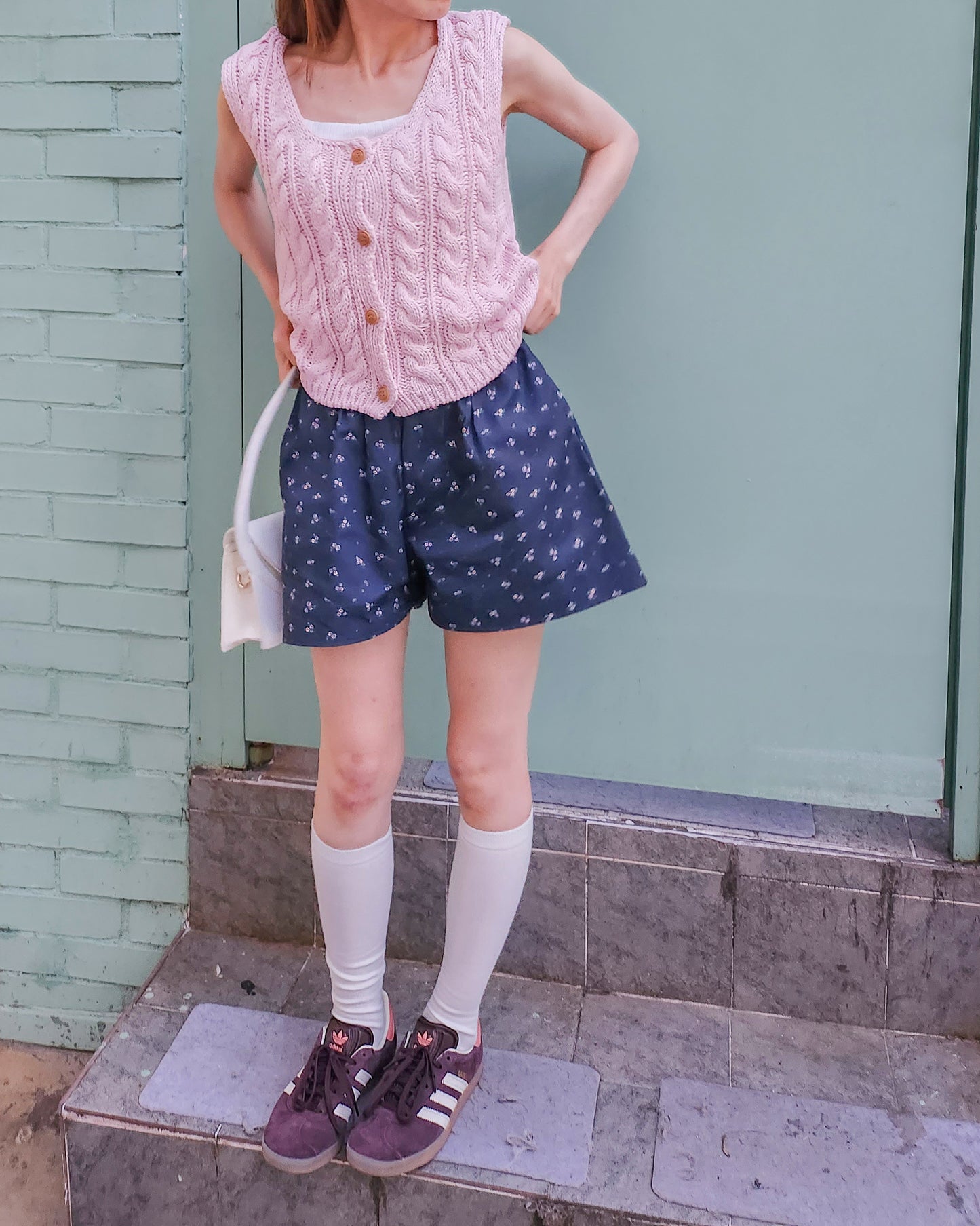 cable knit vest cardigan