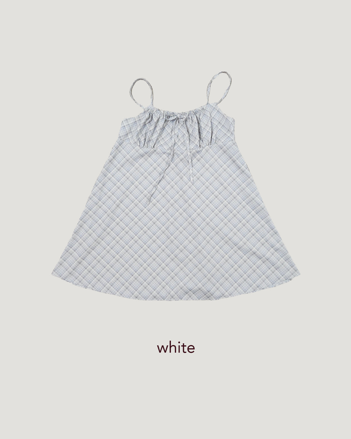 check camisole mini dress