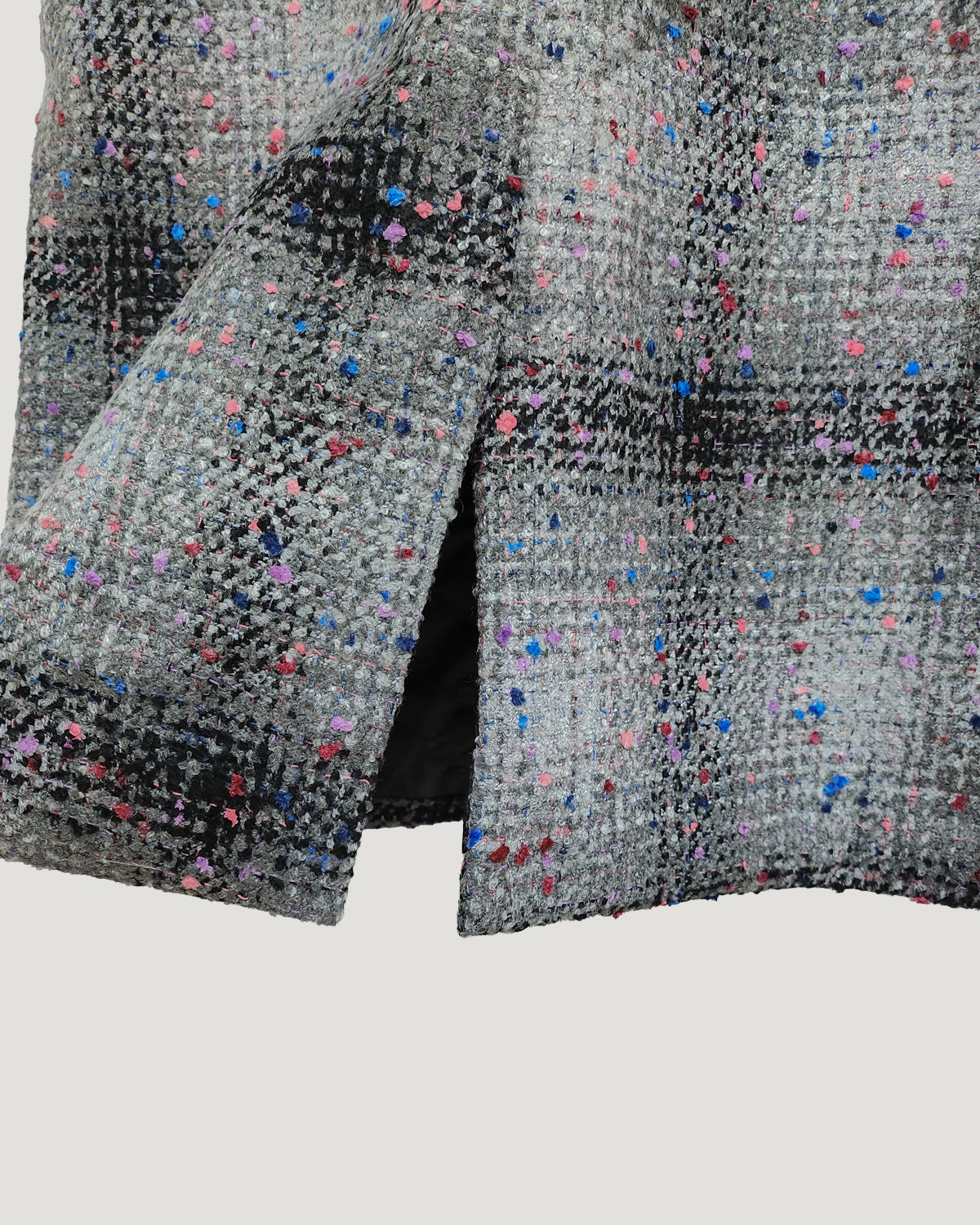 bicolor wool blended coat