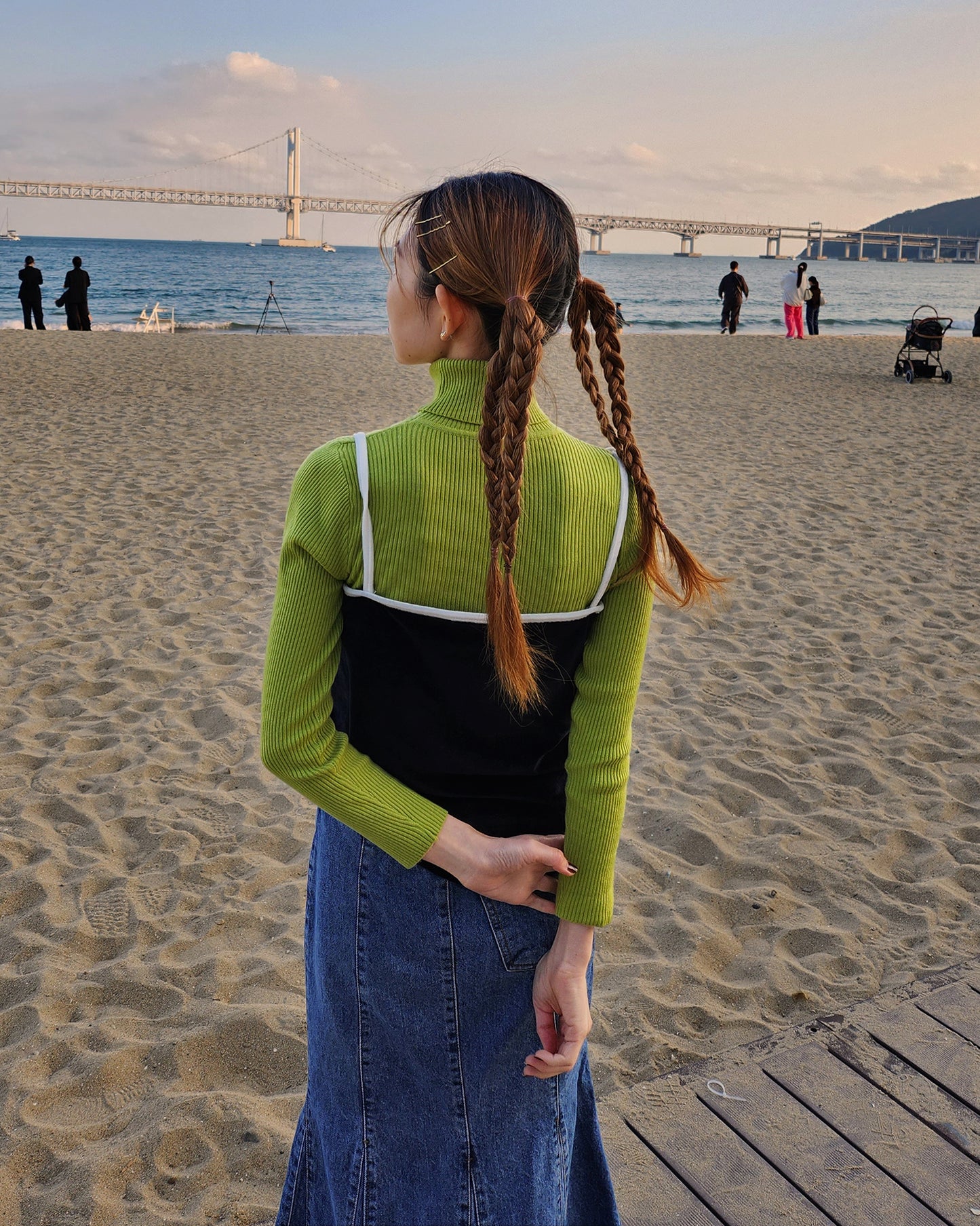 velvet piping ribbon camisole