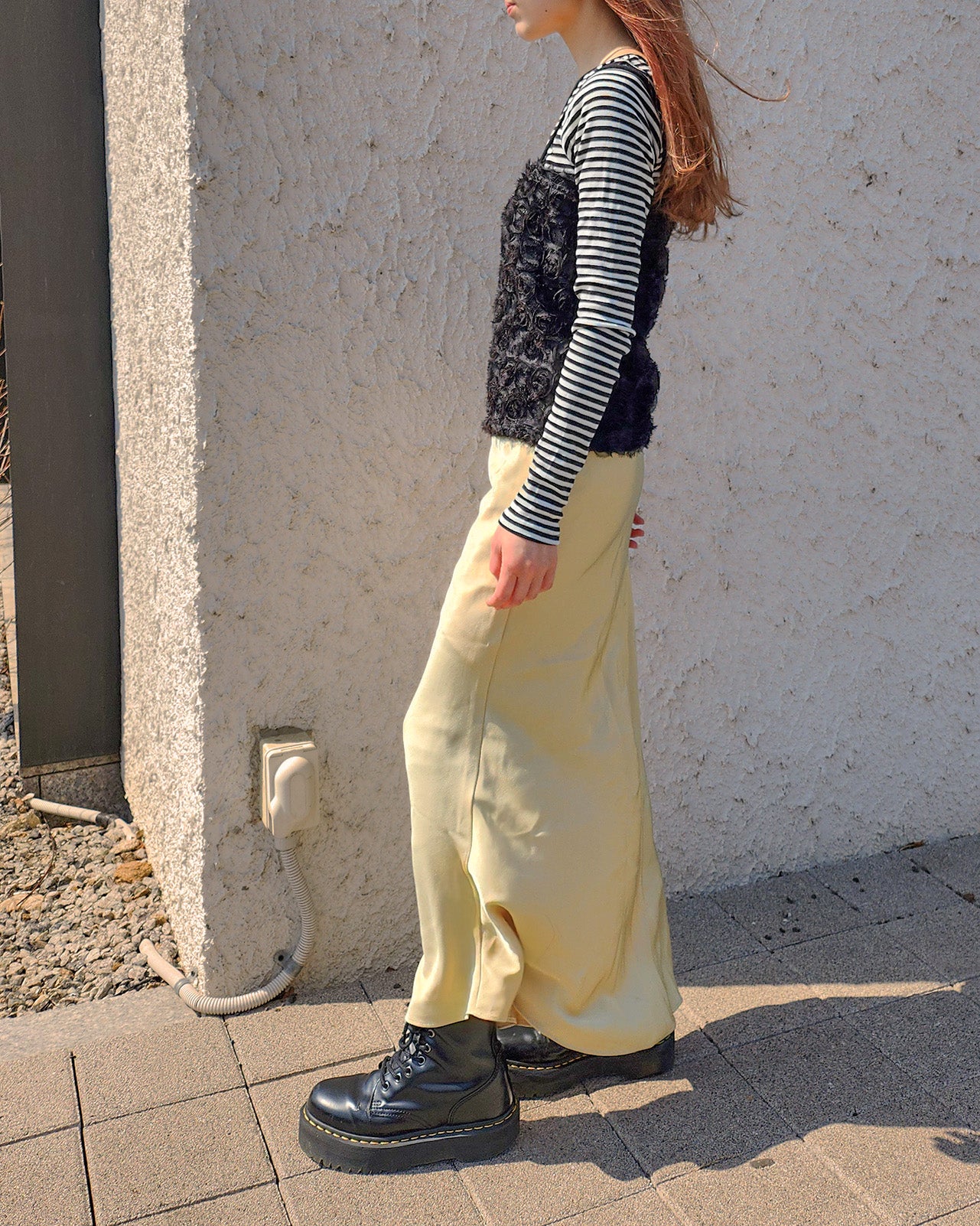 rose motif sheer bustier