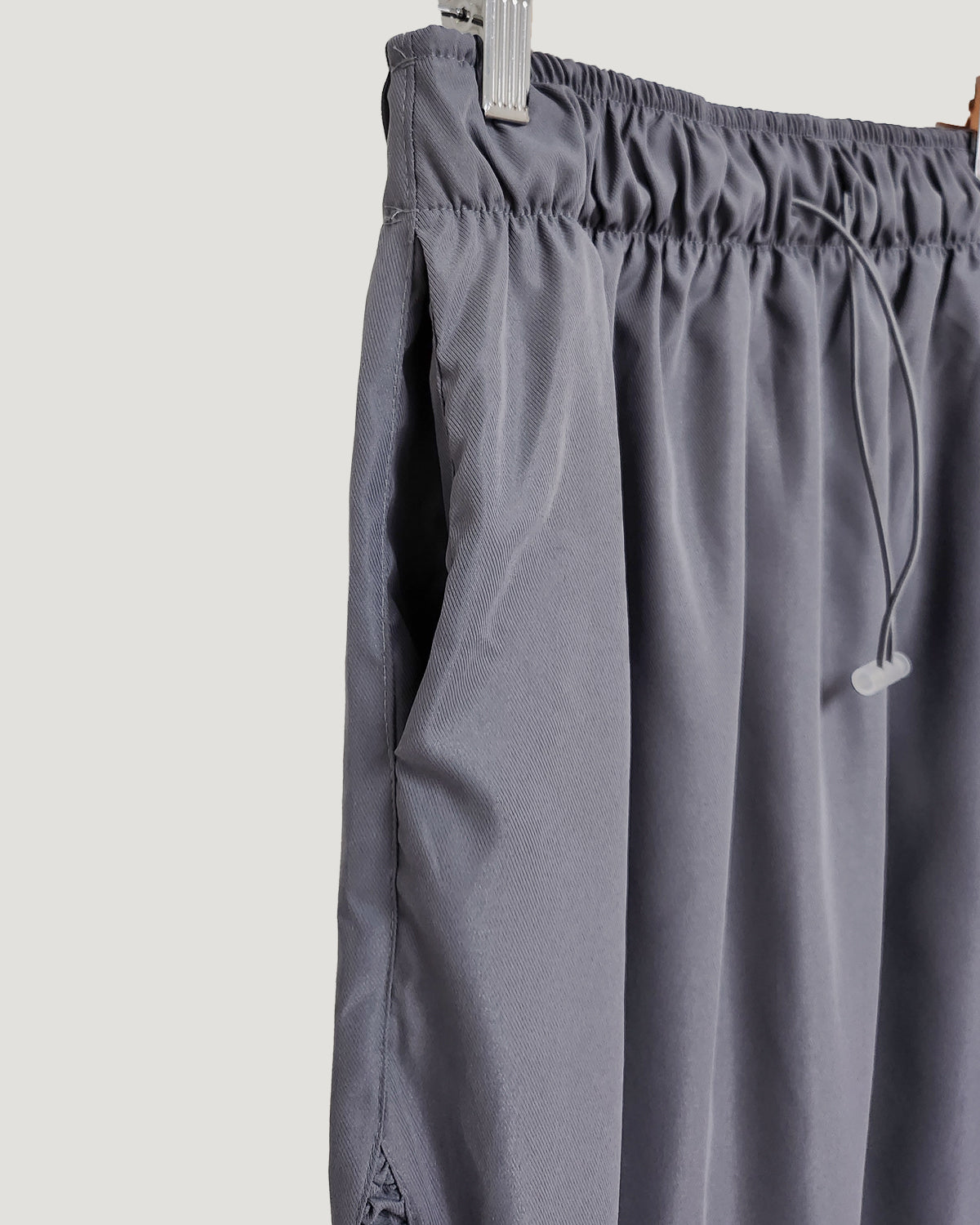 side shirring long skirt