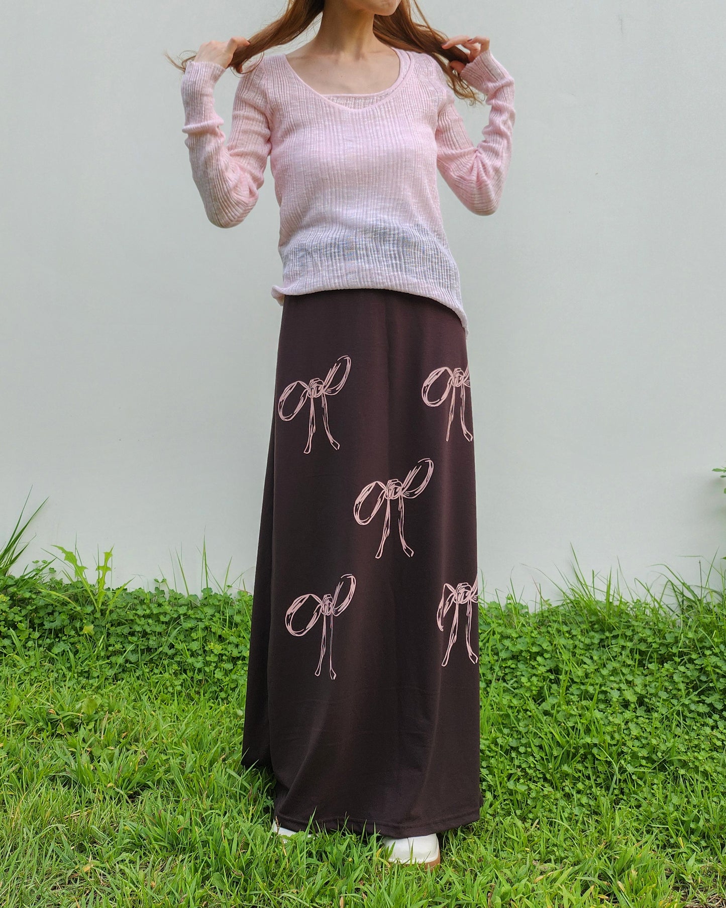 layered like sheer knit