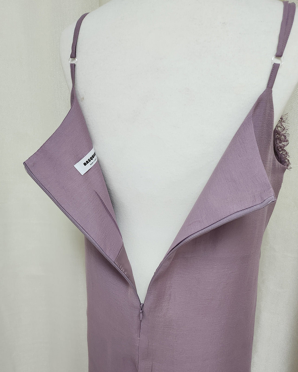 lace point camisole midi dress