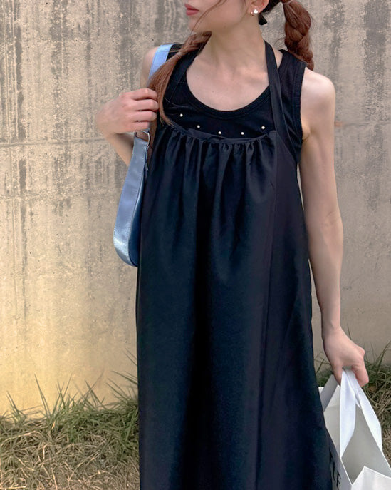 studs point rib tank top