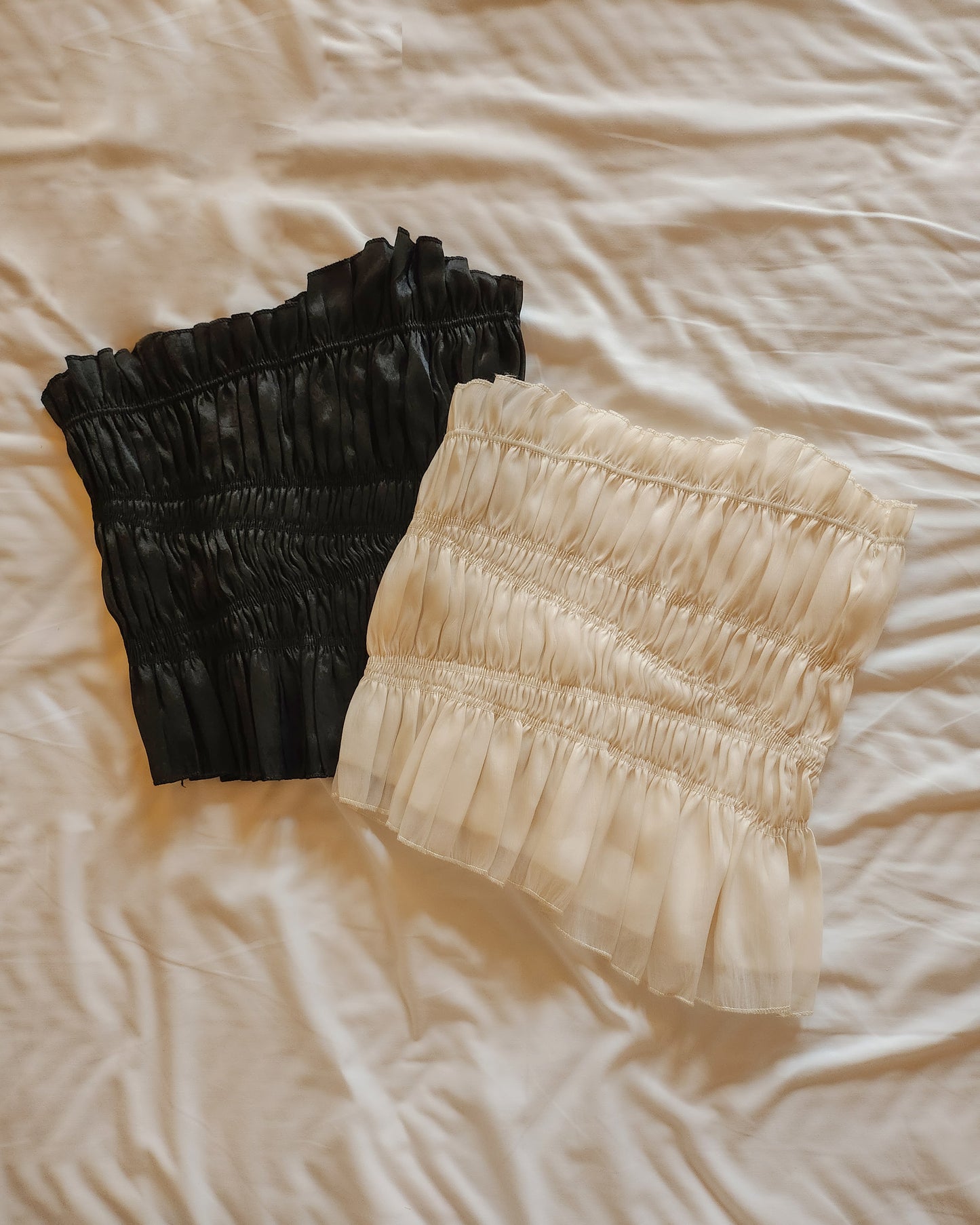 shirring bustier