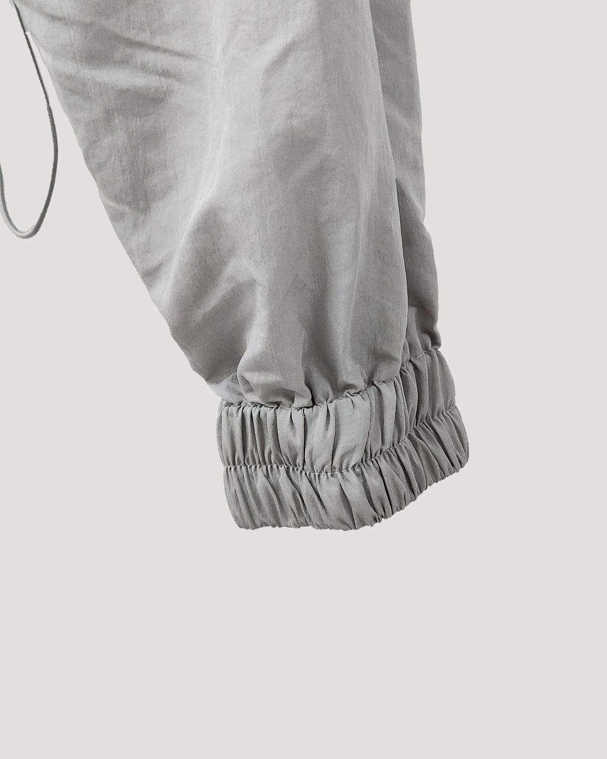 shirring bolero hood nylon blouson