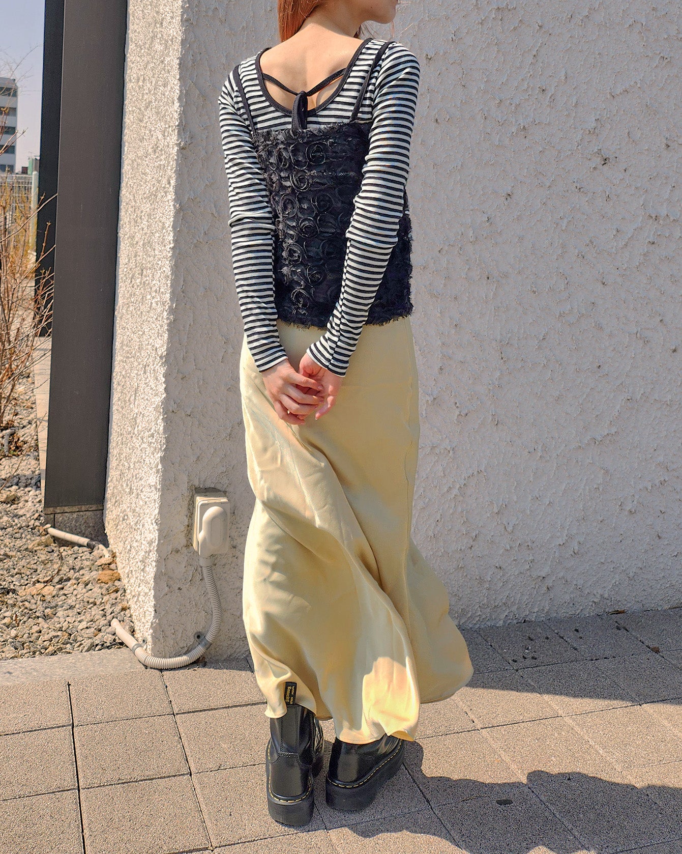 rose motif sheer bustier