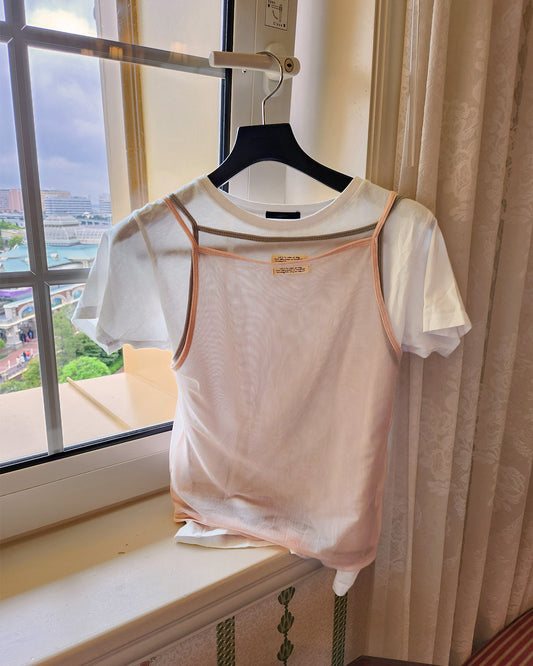 tag point sheer camisole