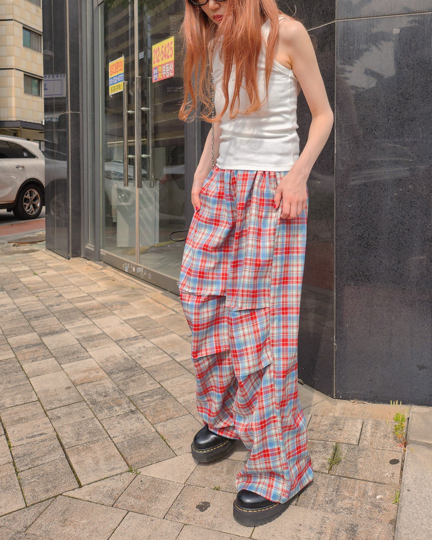 studs point rib tank top