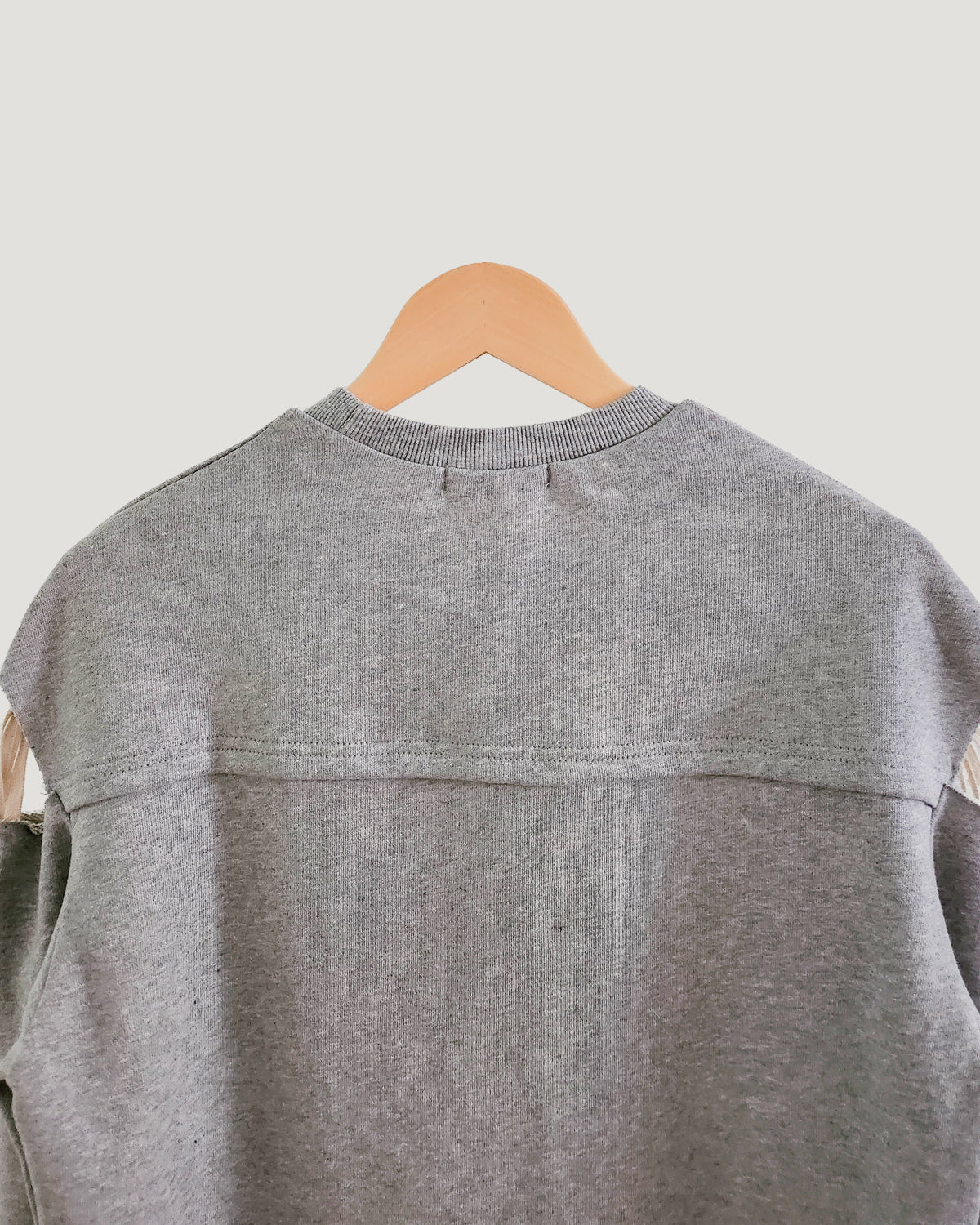 cut out ribbon sweatshirt