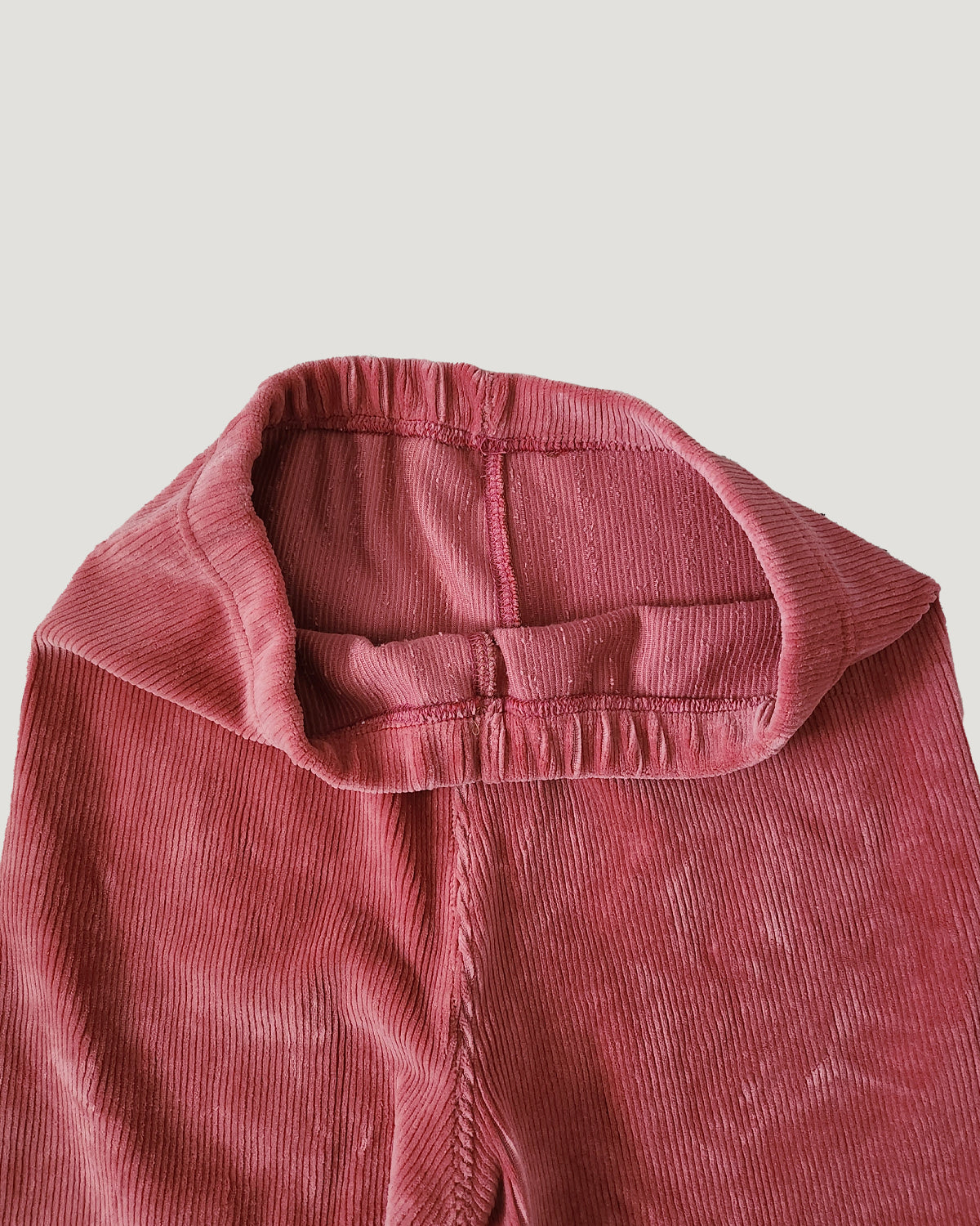 velvet half rib leggings