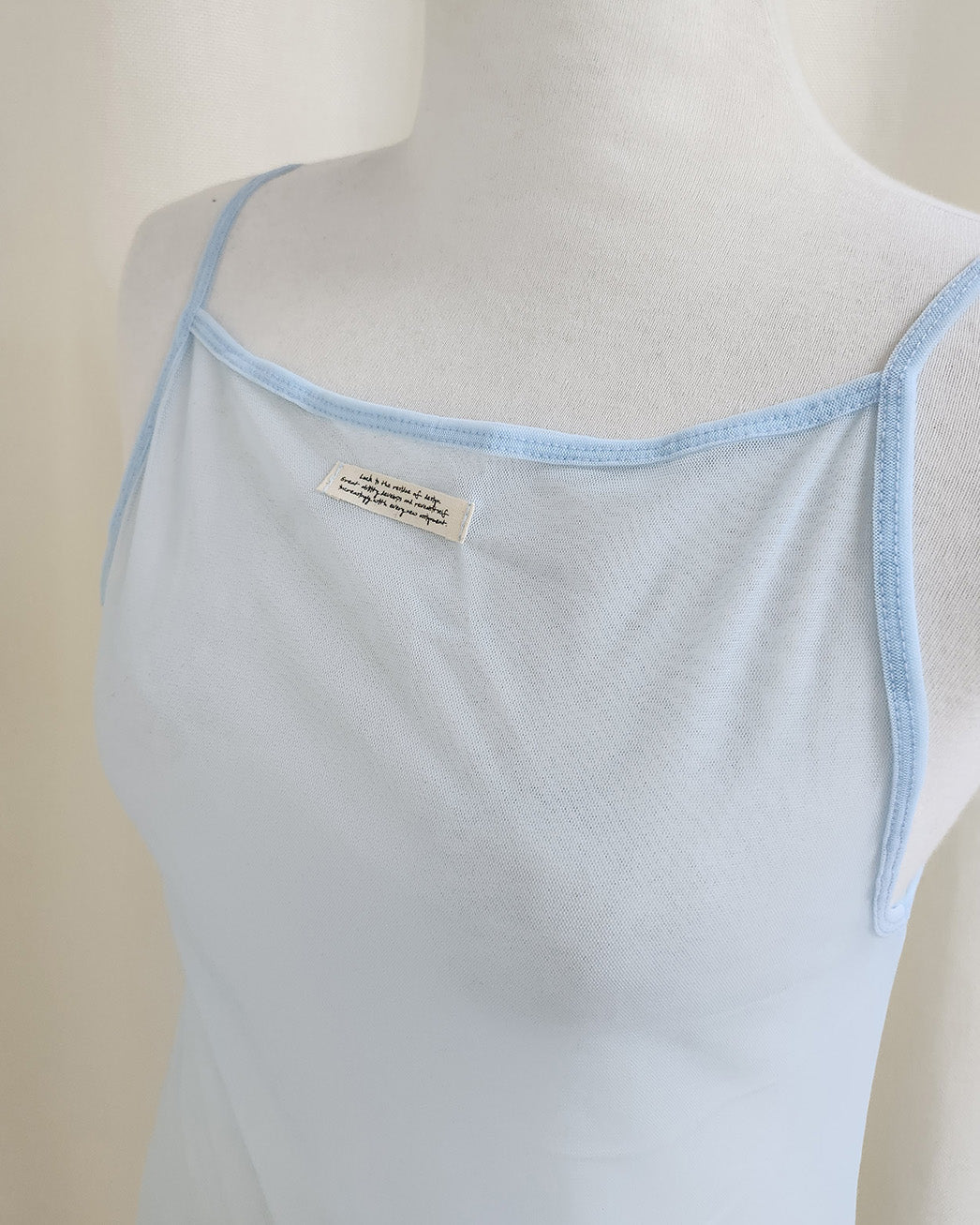 tag point sheer camisole