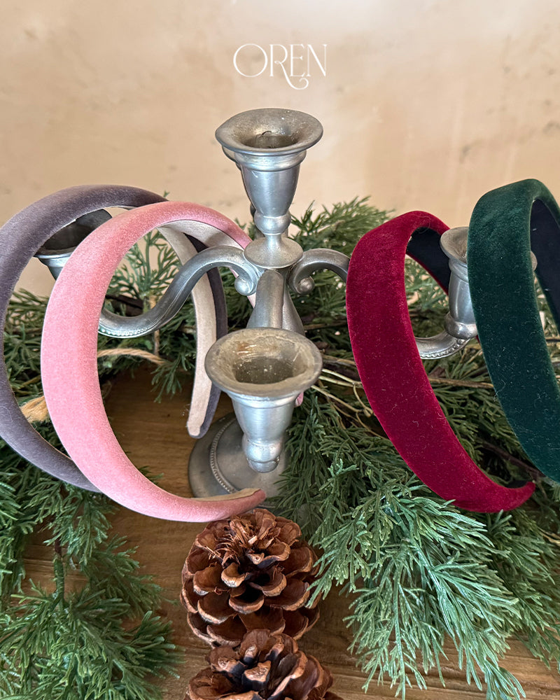 【OREN】velvet hairband