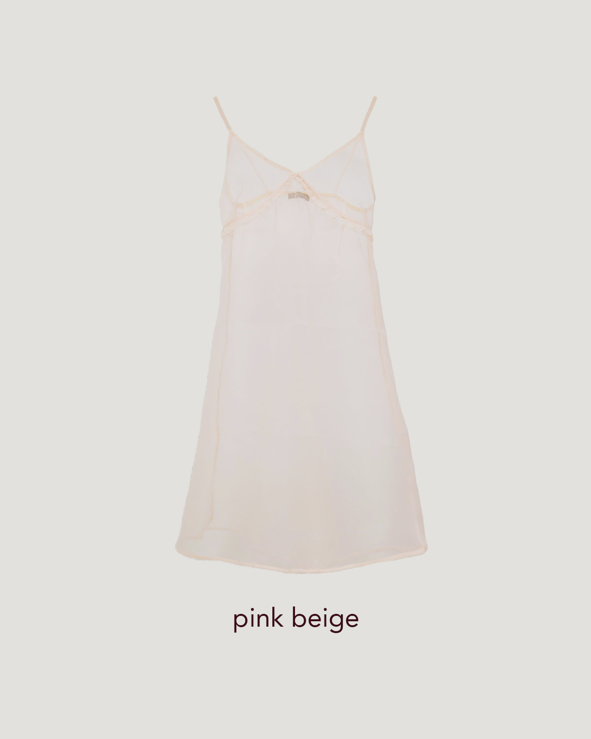 sheer frill camisole dress