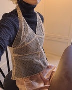 glitter turtleneck rib knit