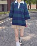 stripe rugger T