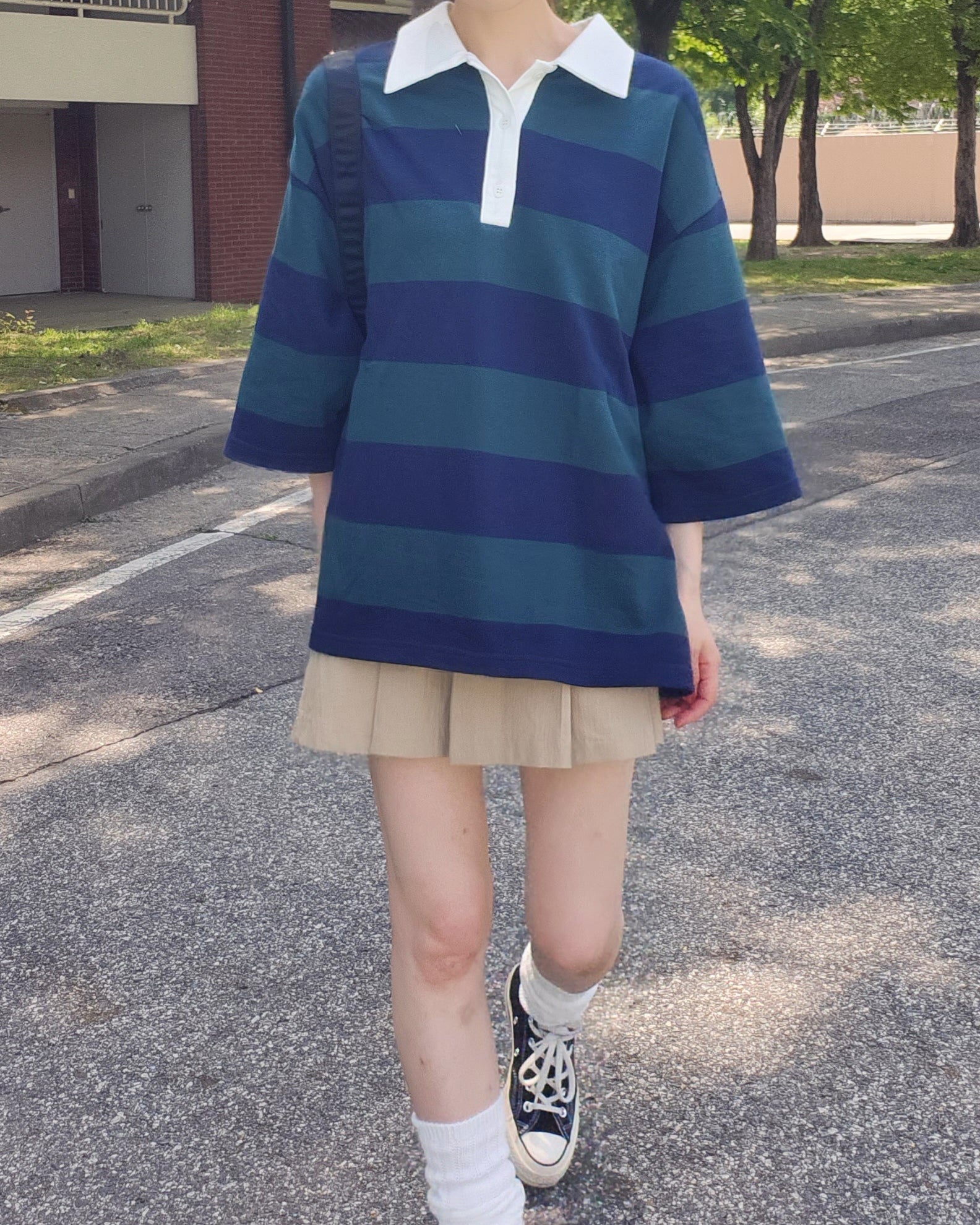 stripe rugger T