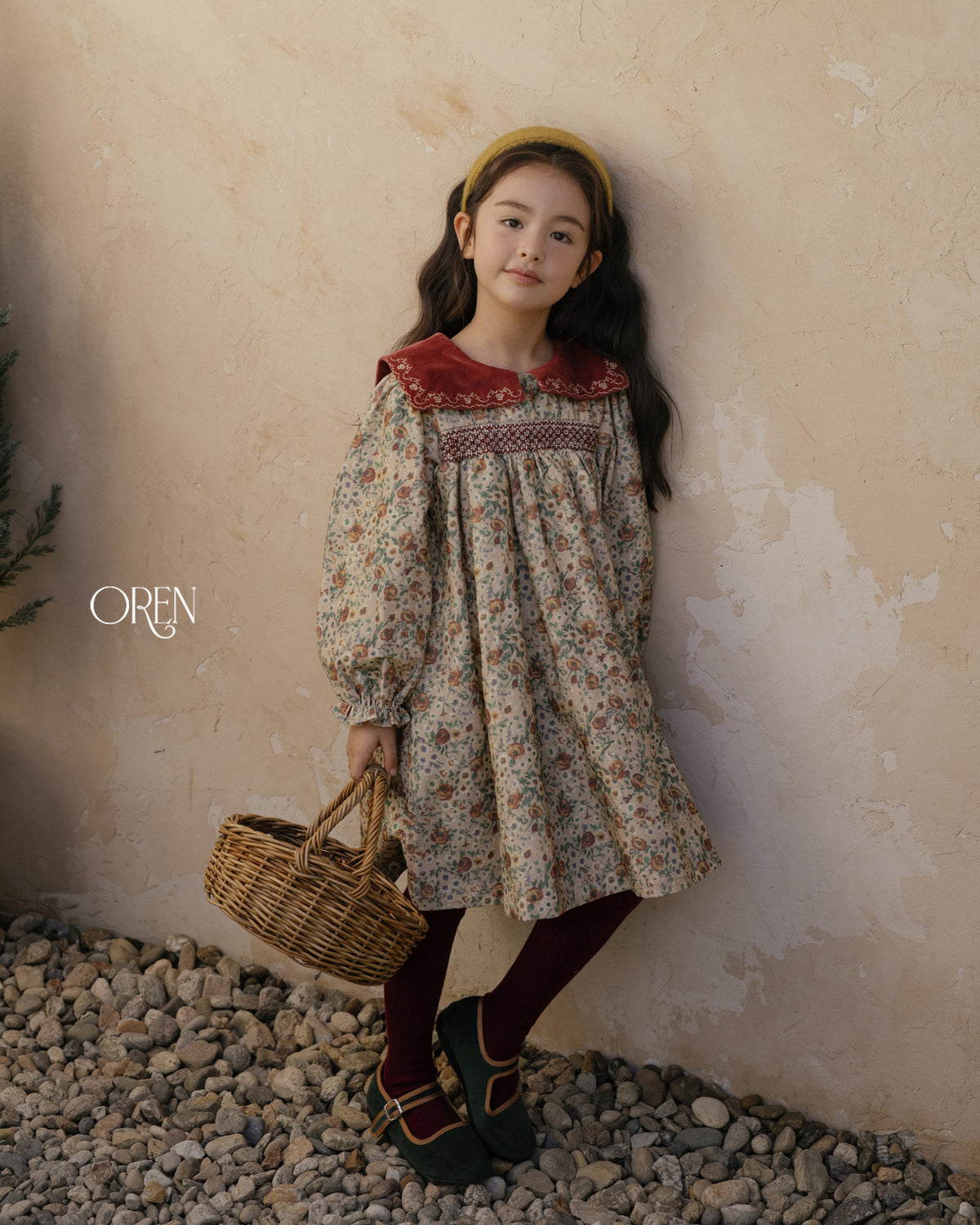 【OREN】bonjour square-collar dress