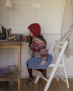 【OREN】flip knit brim beanie