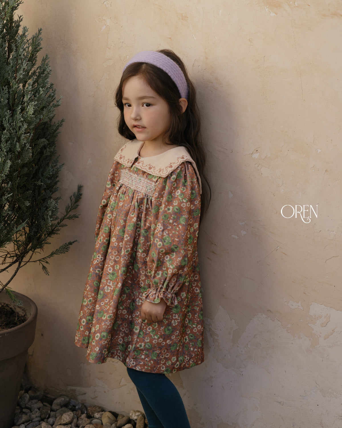 【OREN】bonjour square-collar dress