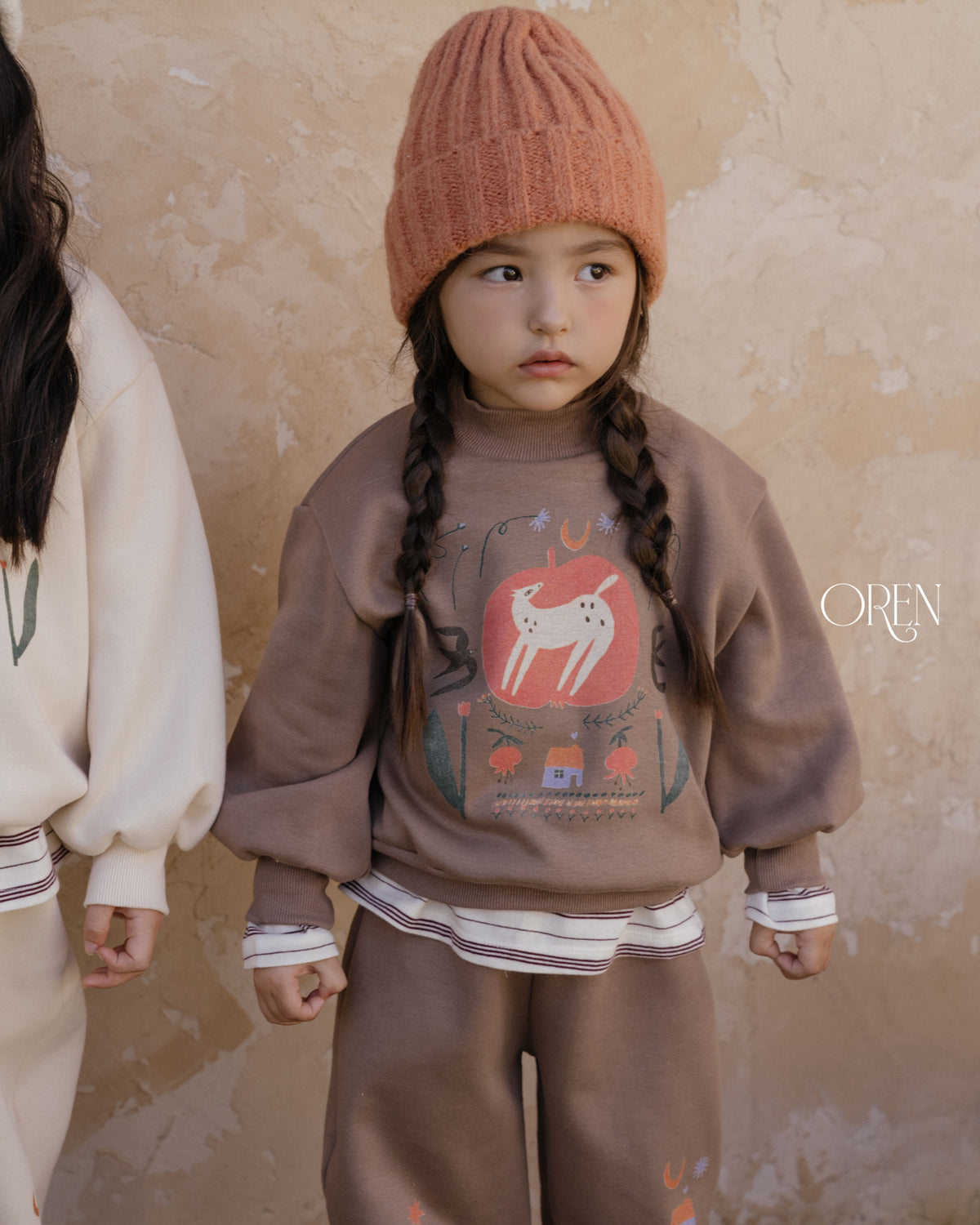 【OREN】romi garden fleece lined SET UP