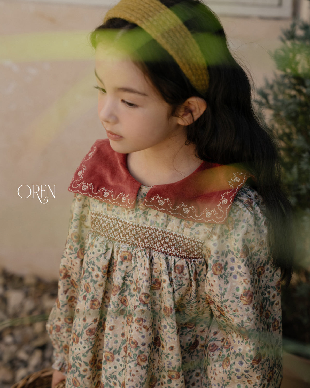 【OREN】bonjour square-collar dress
