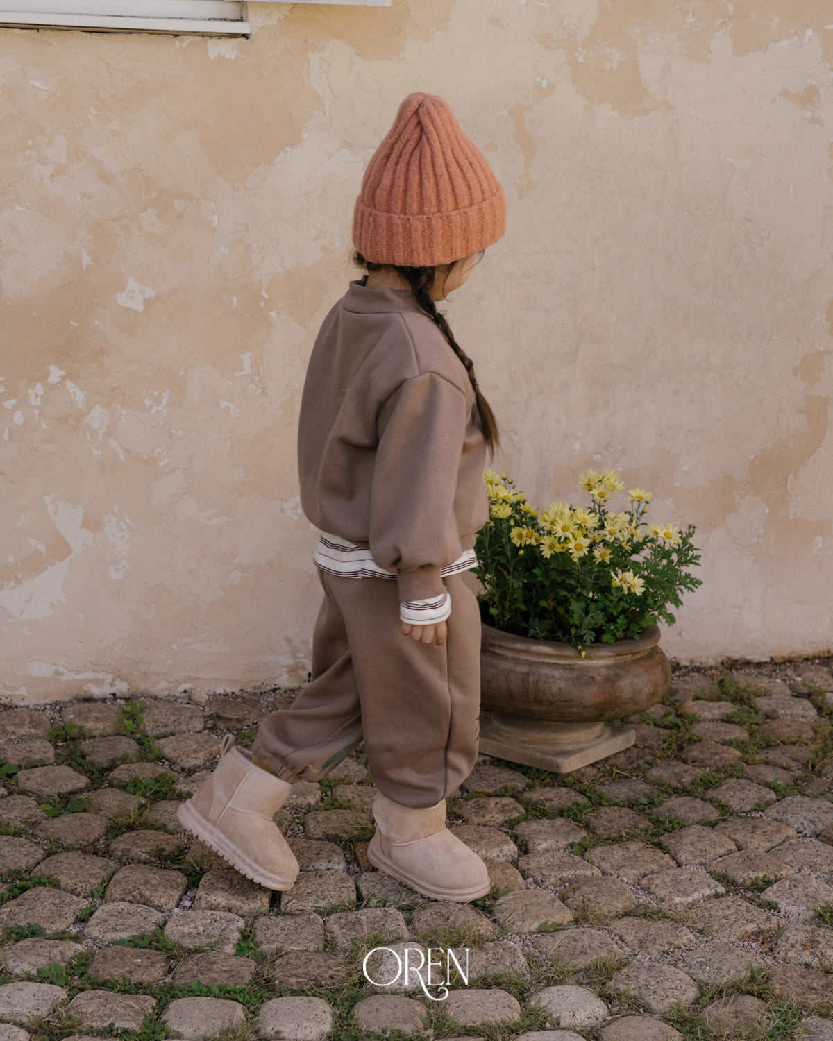 【OREN】romi garden fleece lined SET UP