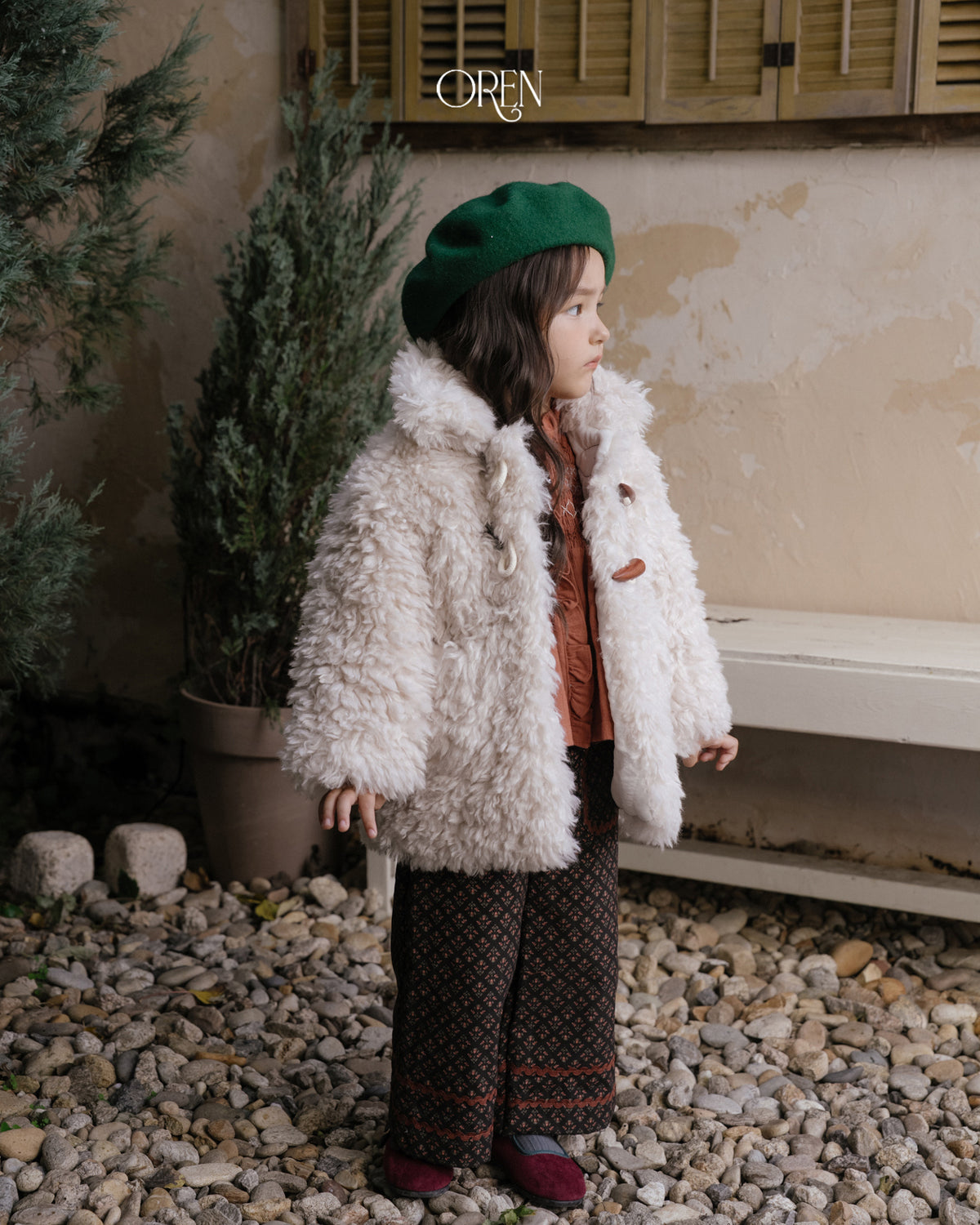 【OREN】verni toggle fur jacket